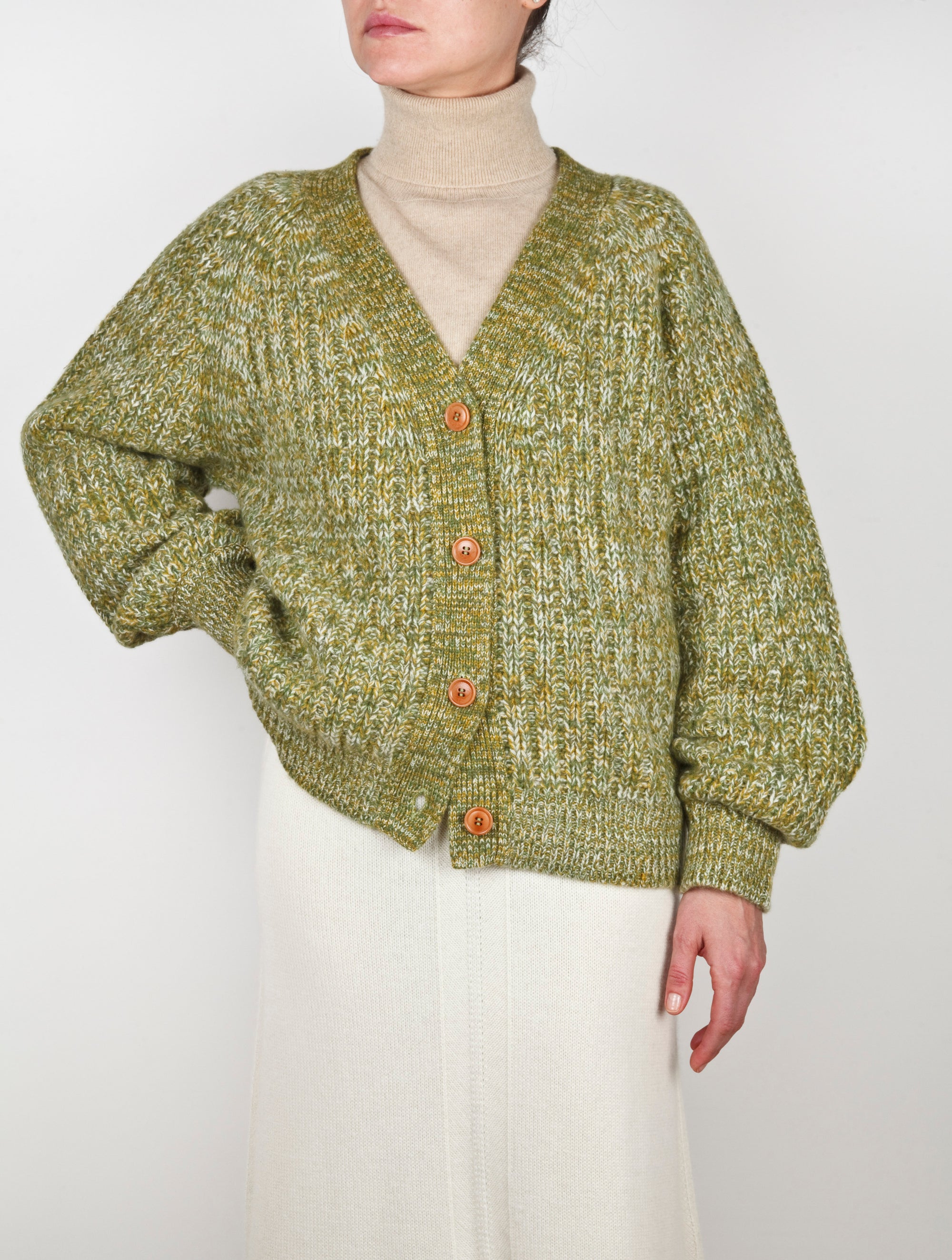 Oversize V Neck Cashmere Cardigan