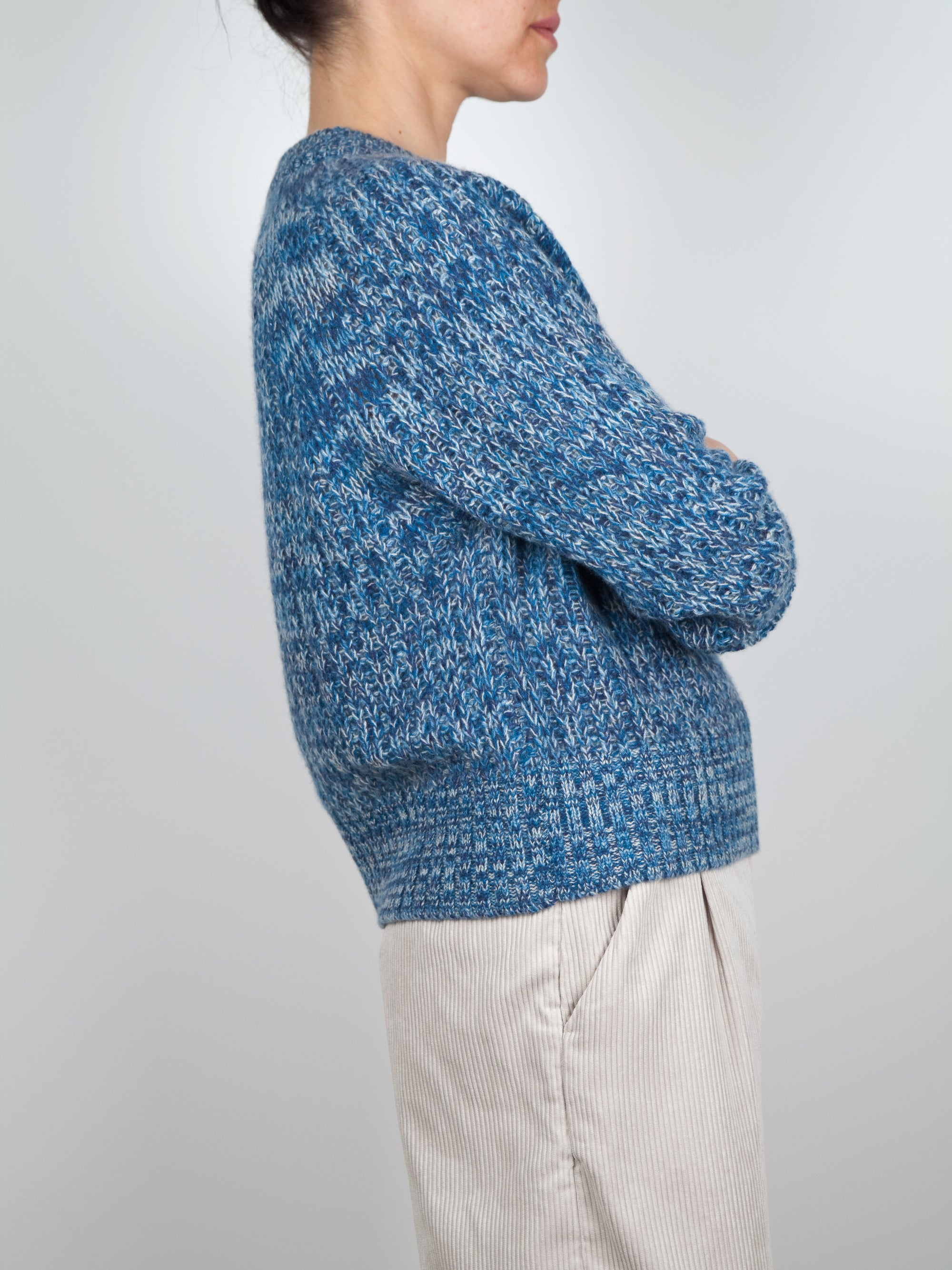 Lightweight open stitch cashmere sweater