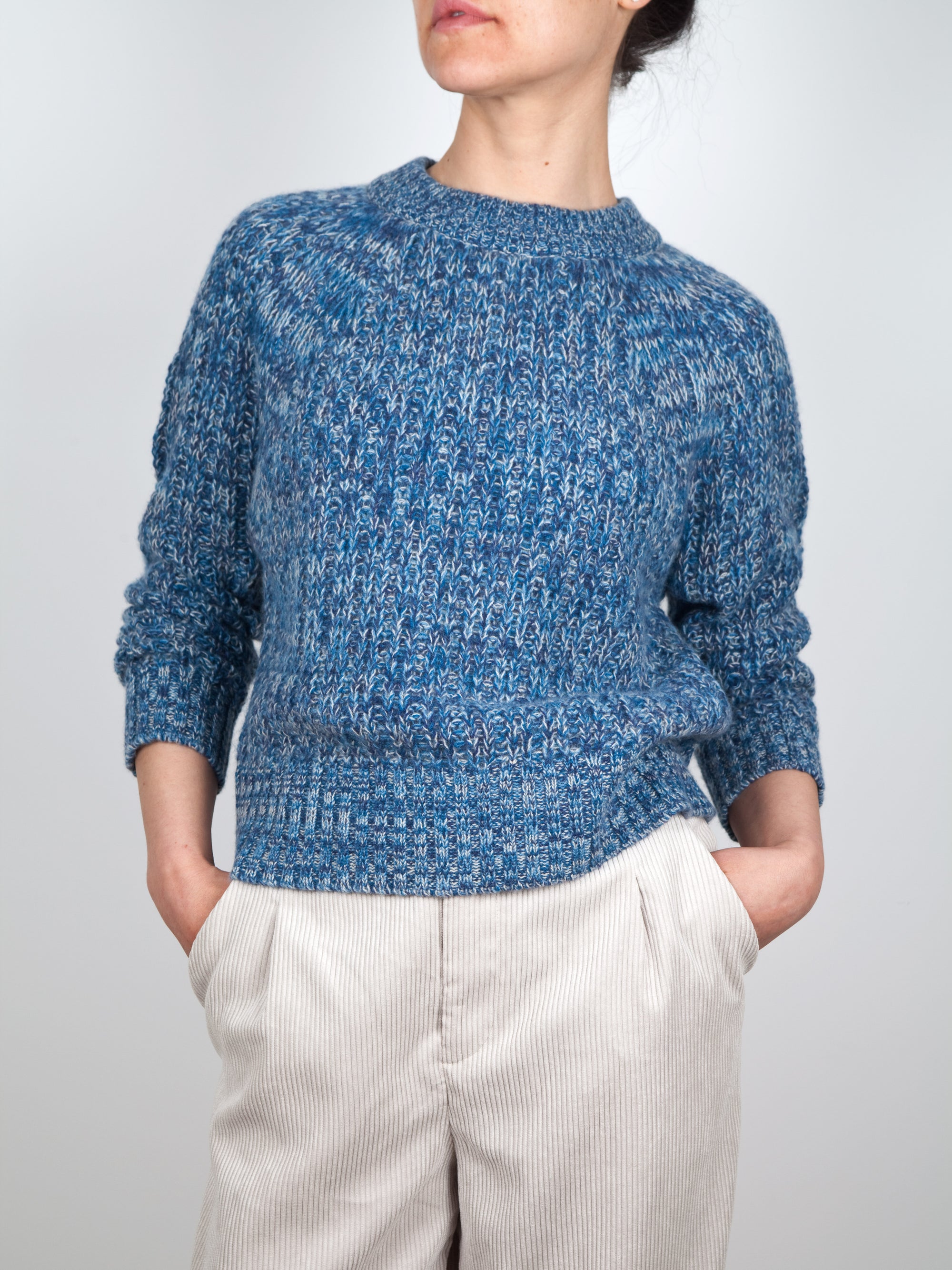 Lightweight open stitch cashmere sweater