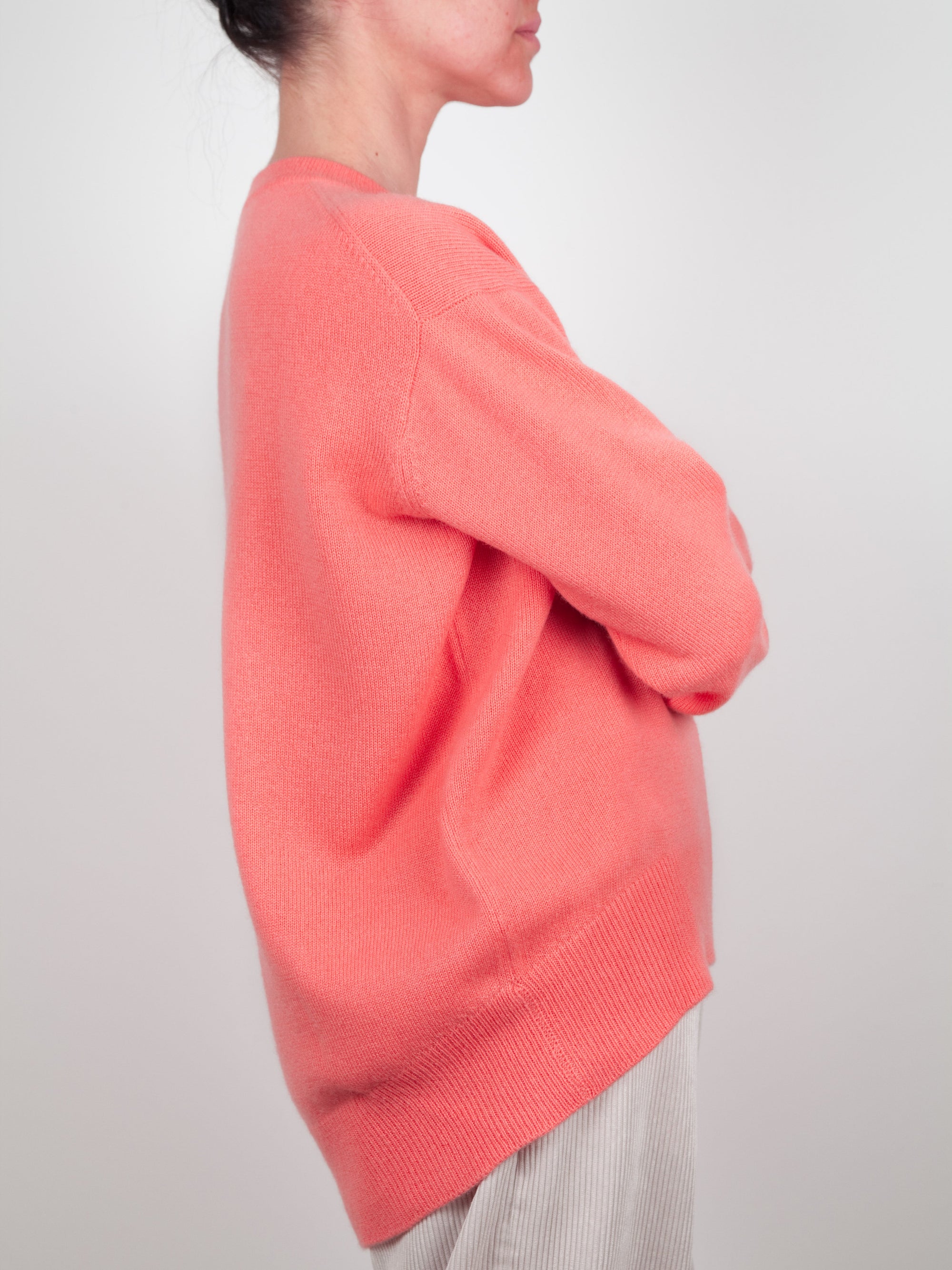 Crew Neck Boyfriend Cashmere Sweater