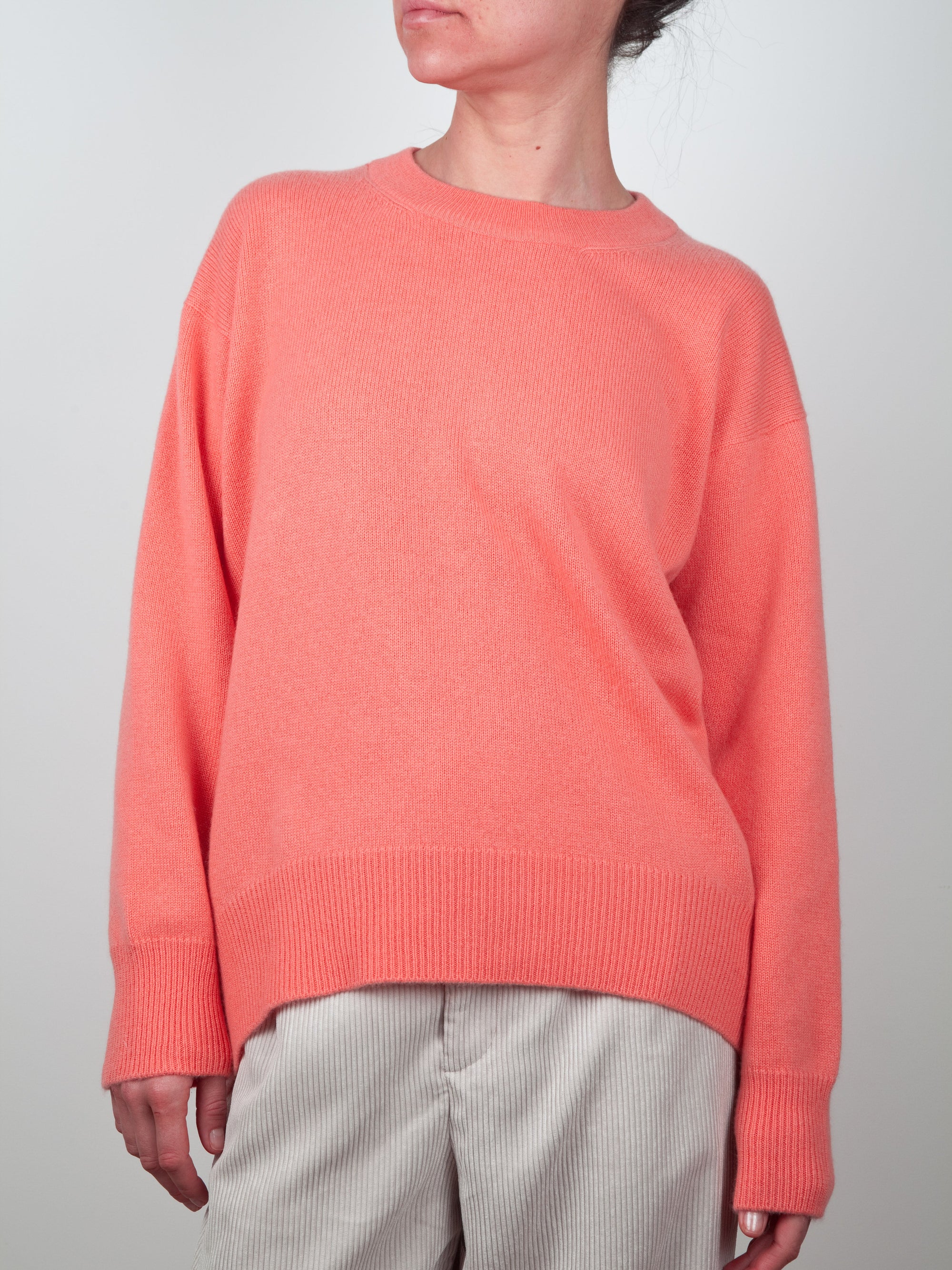 Crew Neck Boyfriend Cashmere Sweater