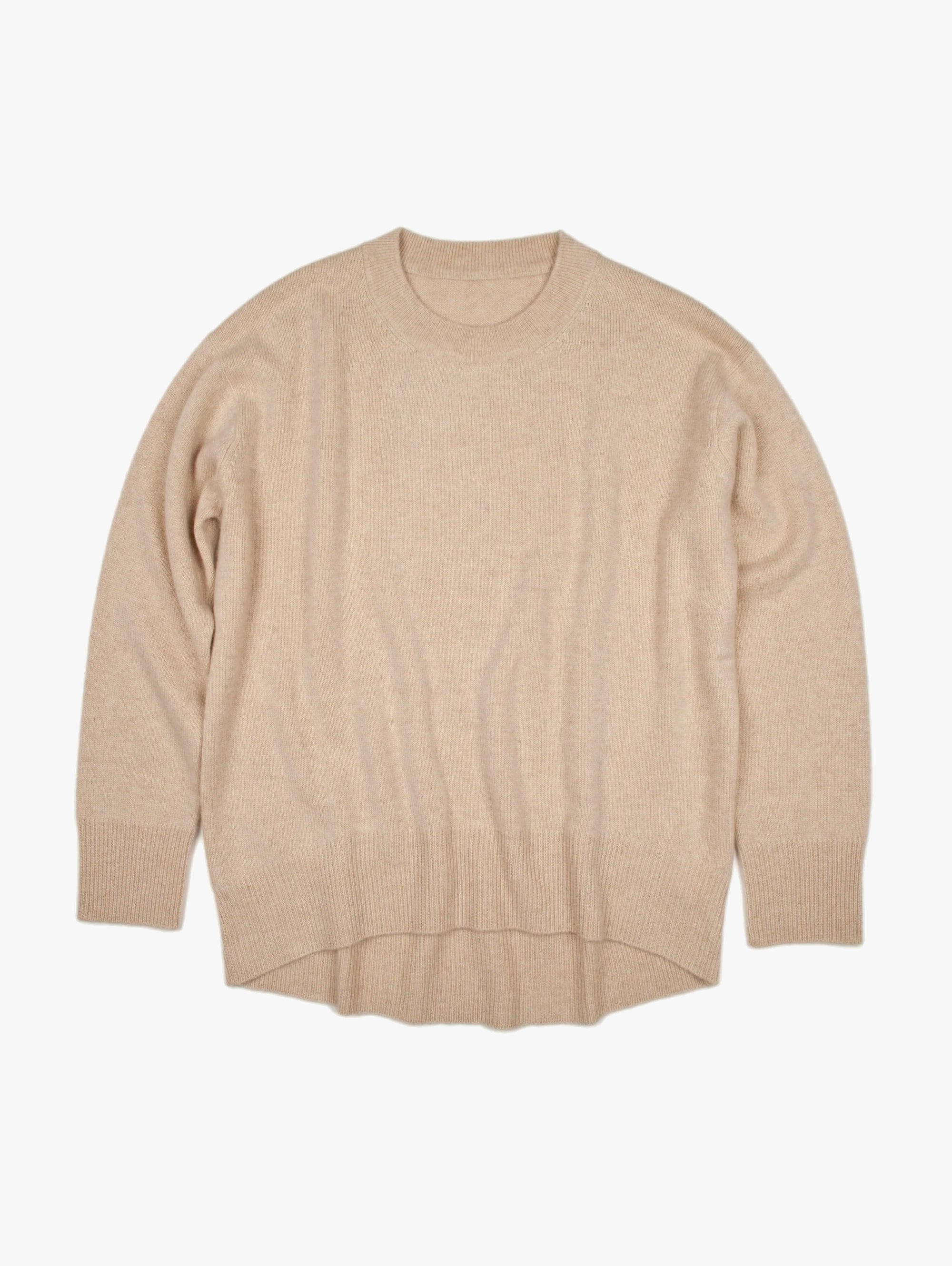 Crew Neck Boyfriend Cashmere Sweater