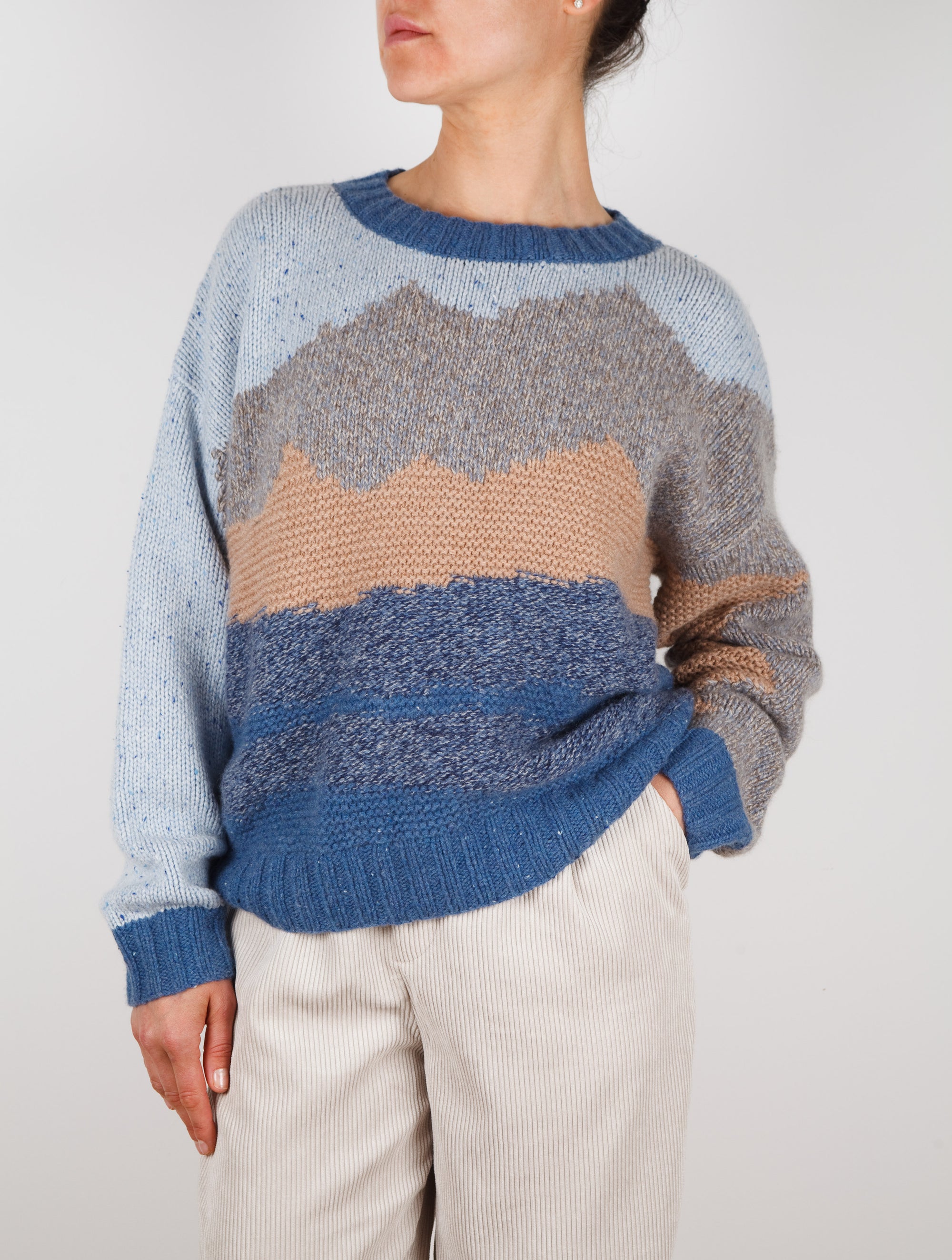 Himalayas hand knit cashmere sweater