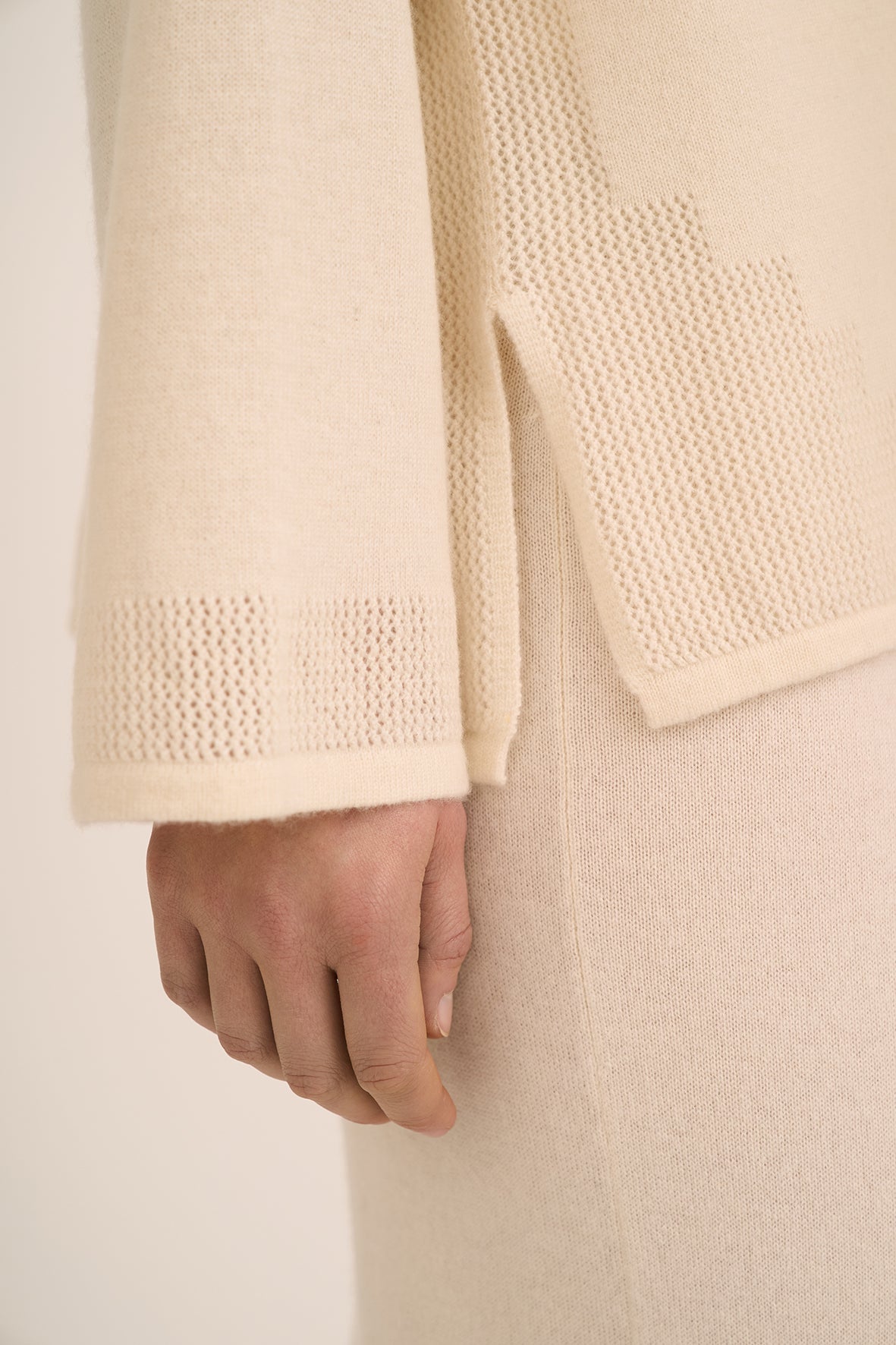 223 Pointelle detail pyjama shirt