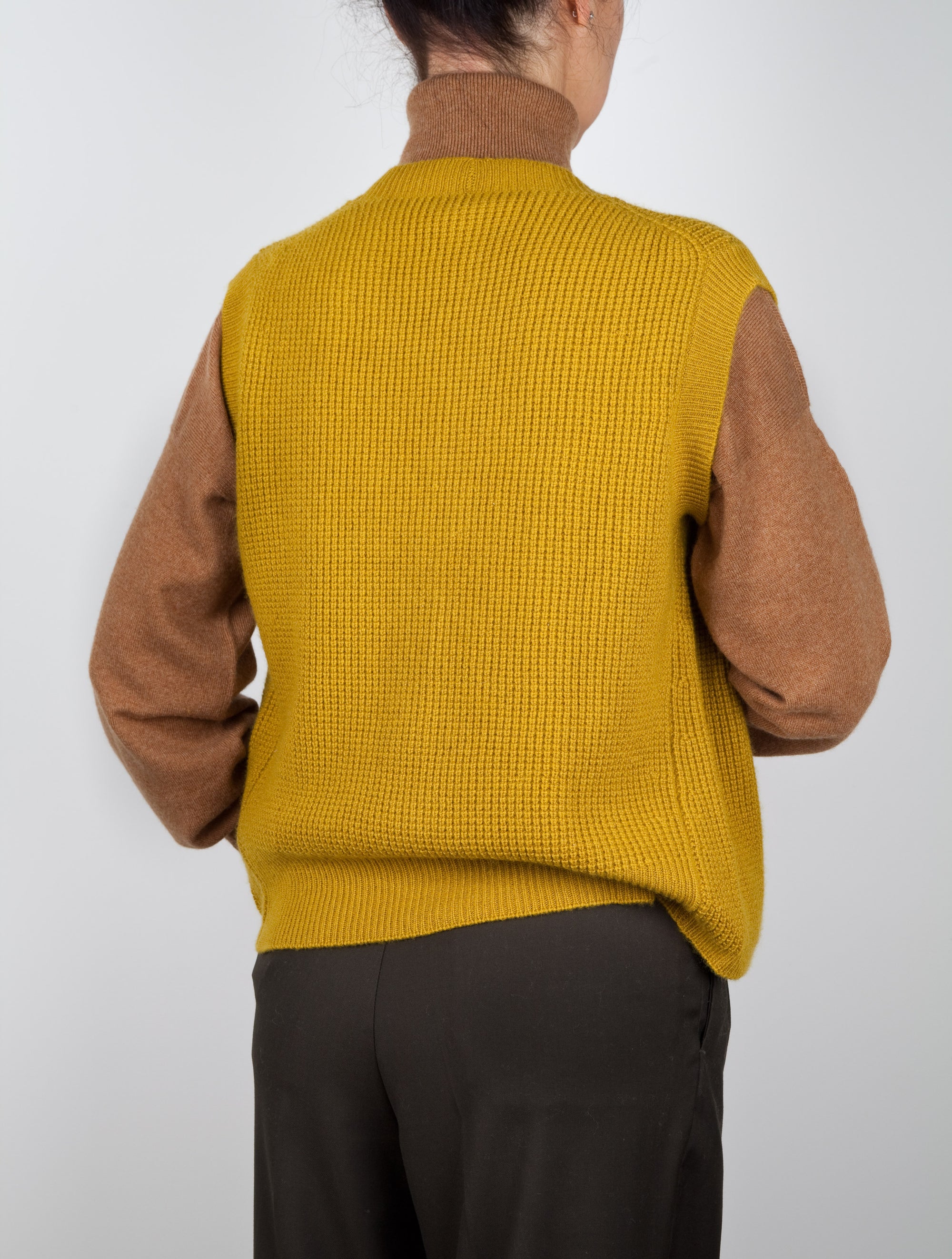 Waffle Knit Cashmere Waistcoat