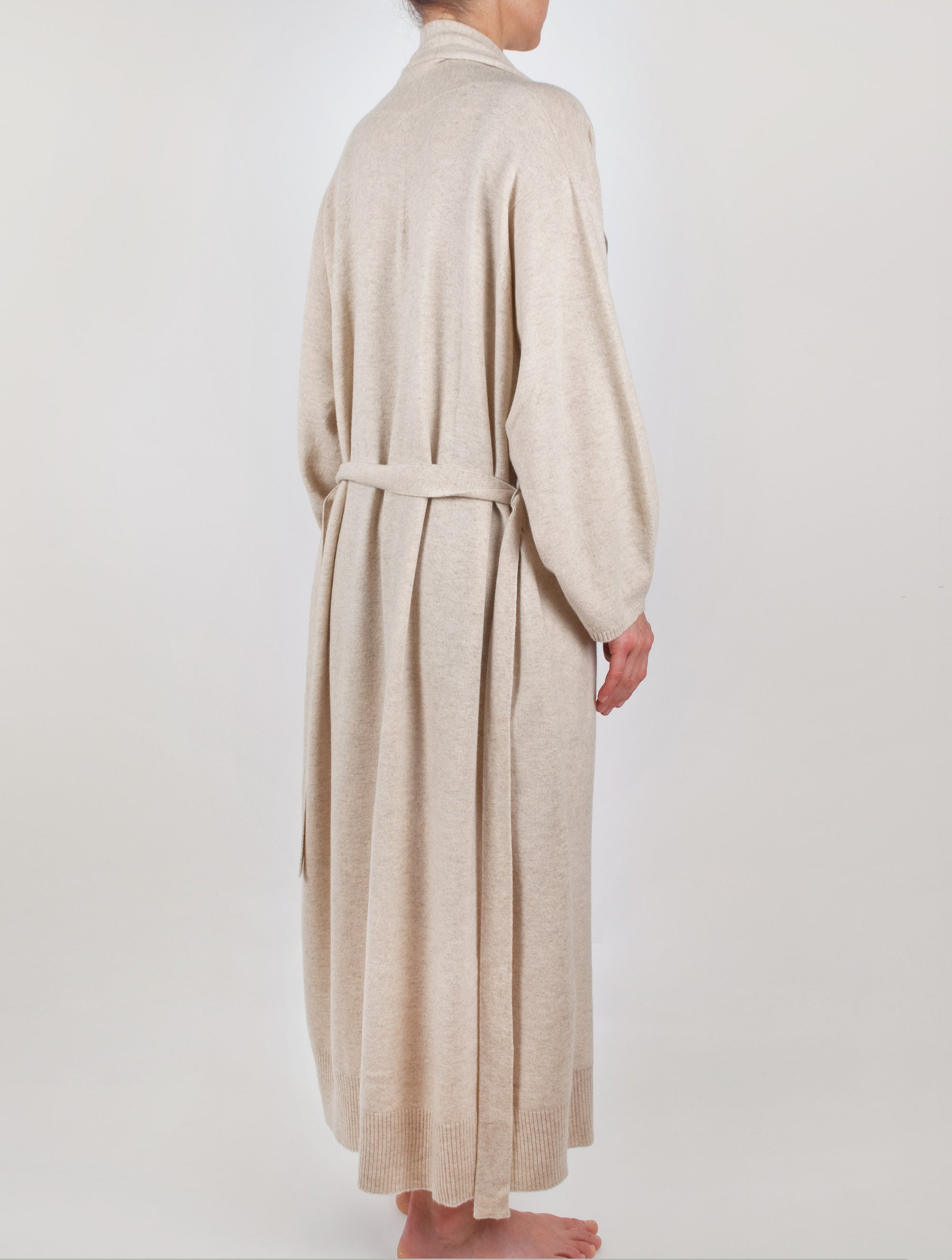 Reversible Cashmere Robe Longline Cashmere Robe