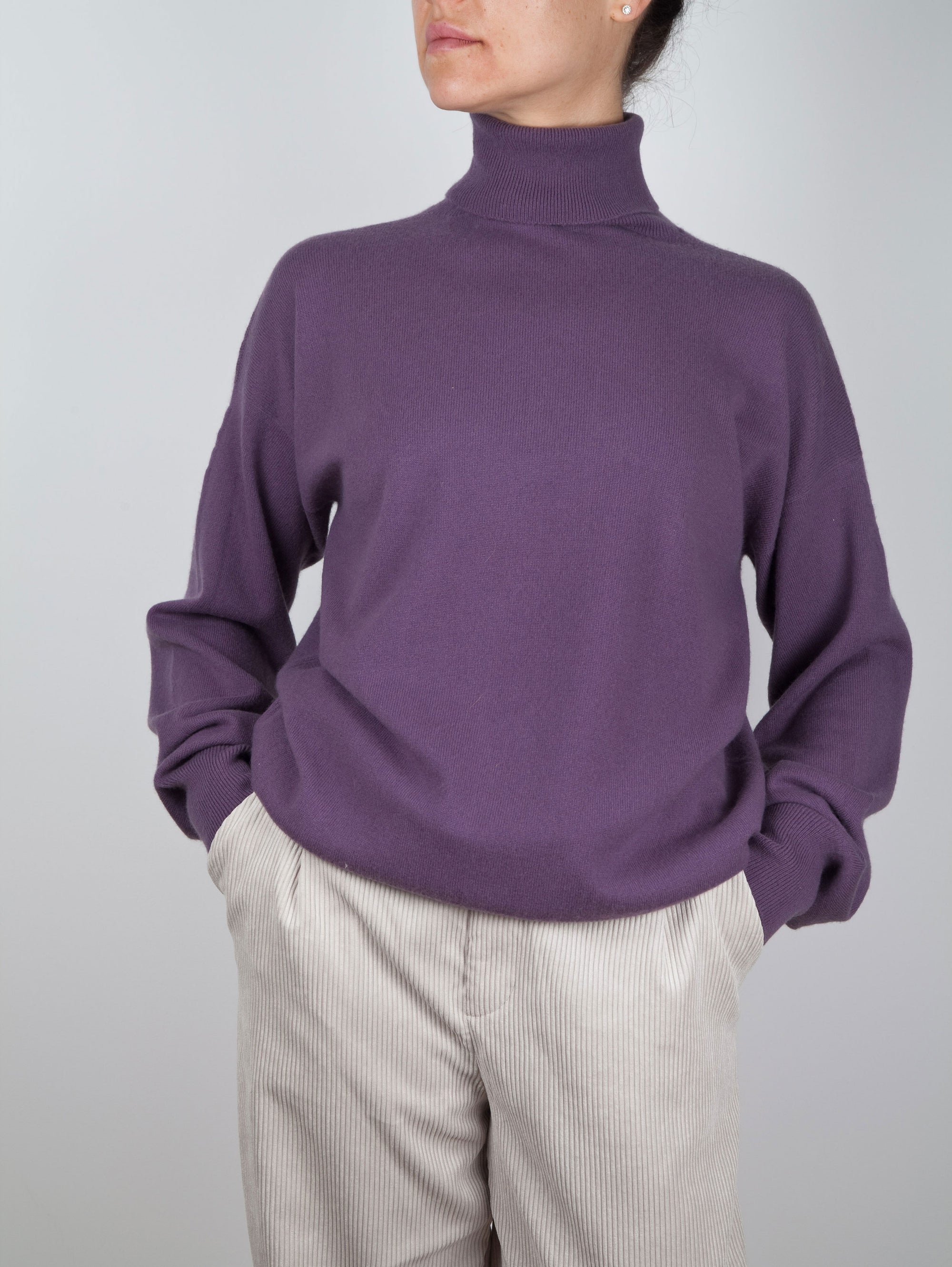 Luxury Polo Neck Cashmere Sweater