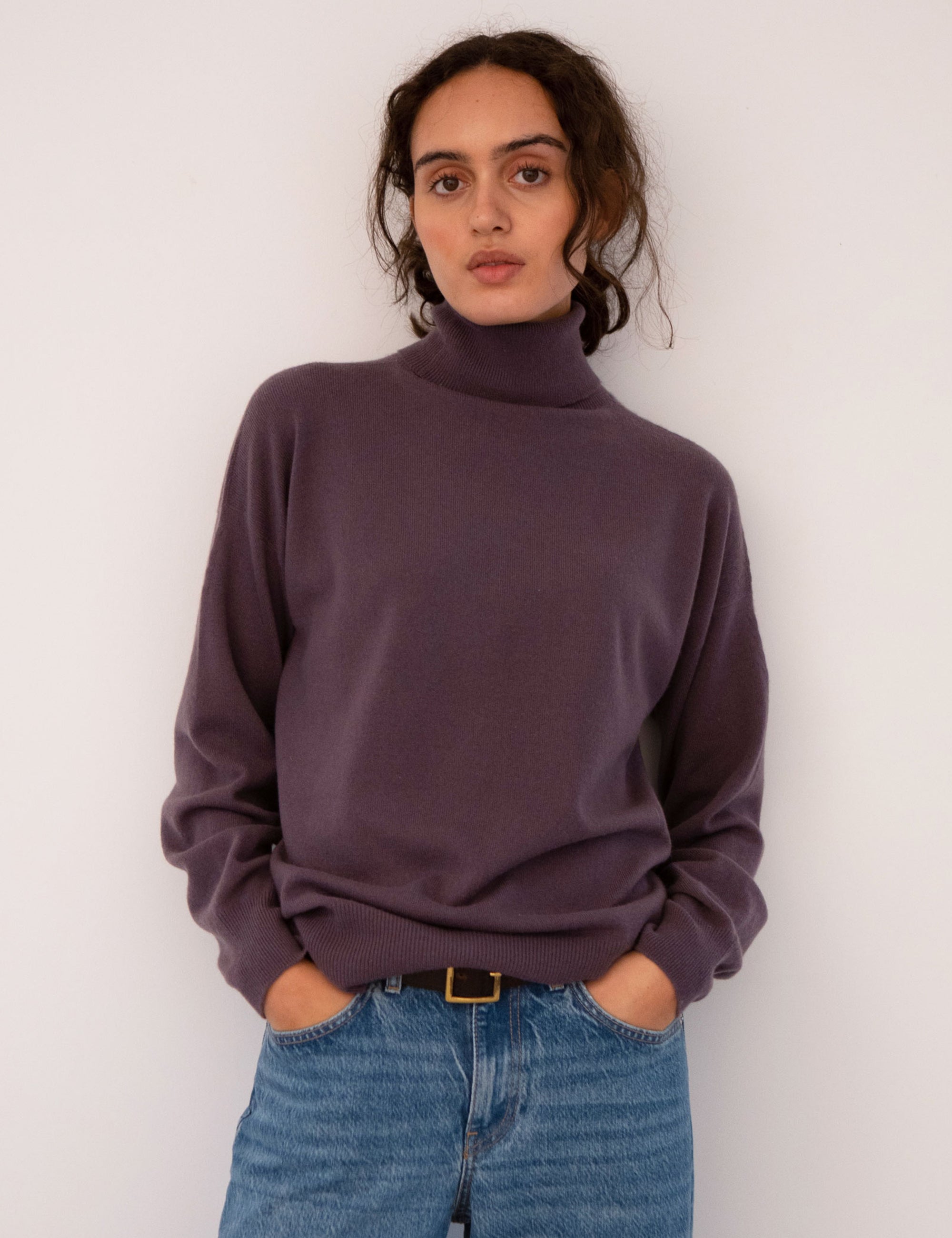 Luxury Polo Neck Cashmere Sweater