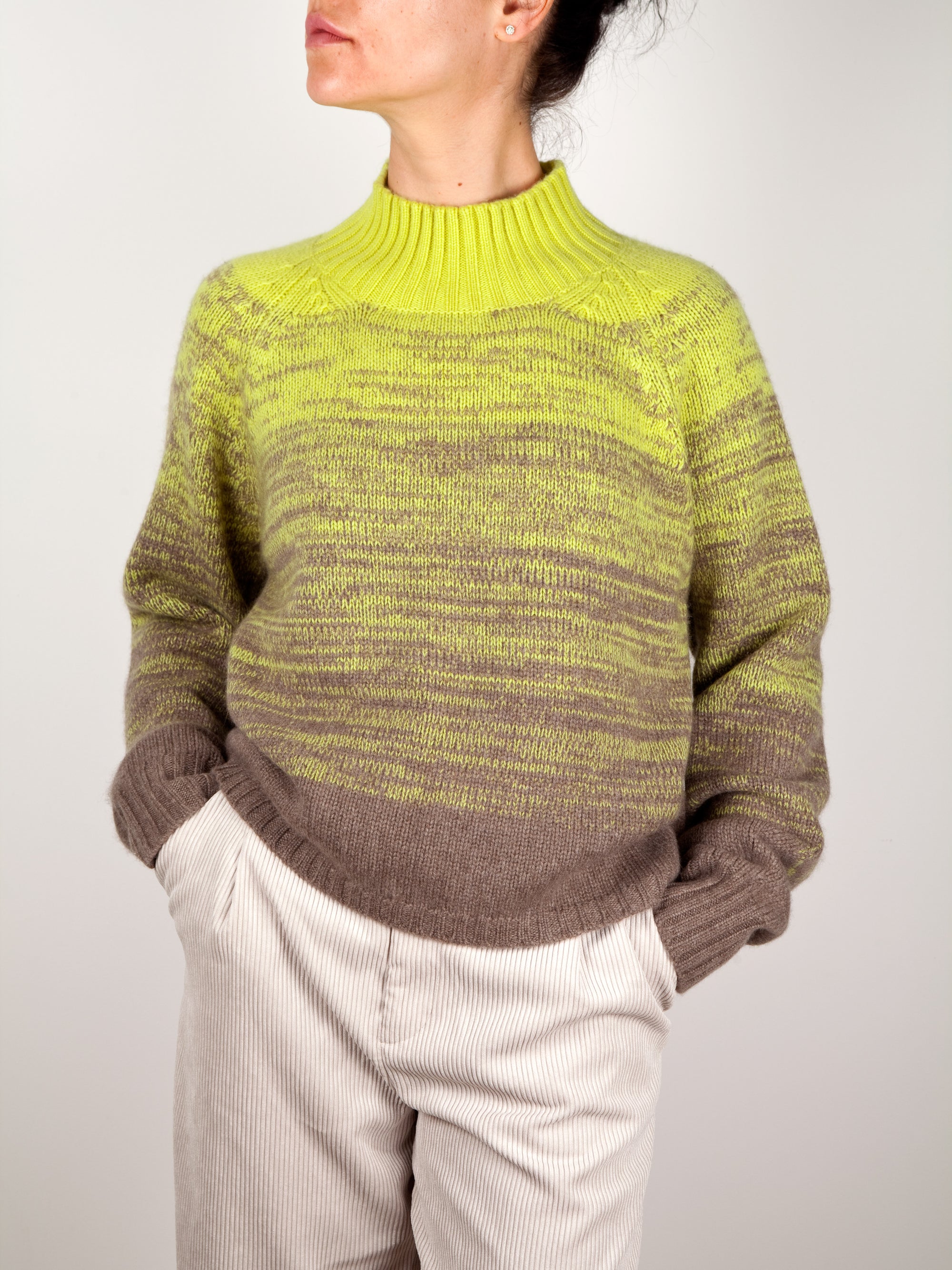 Ombre Effect Cashmere Sweater