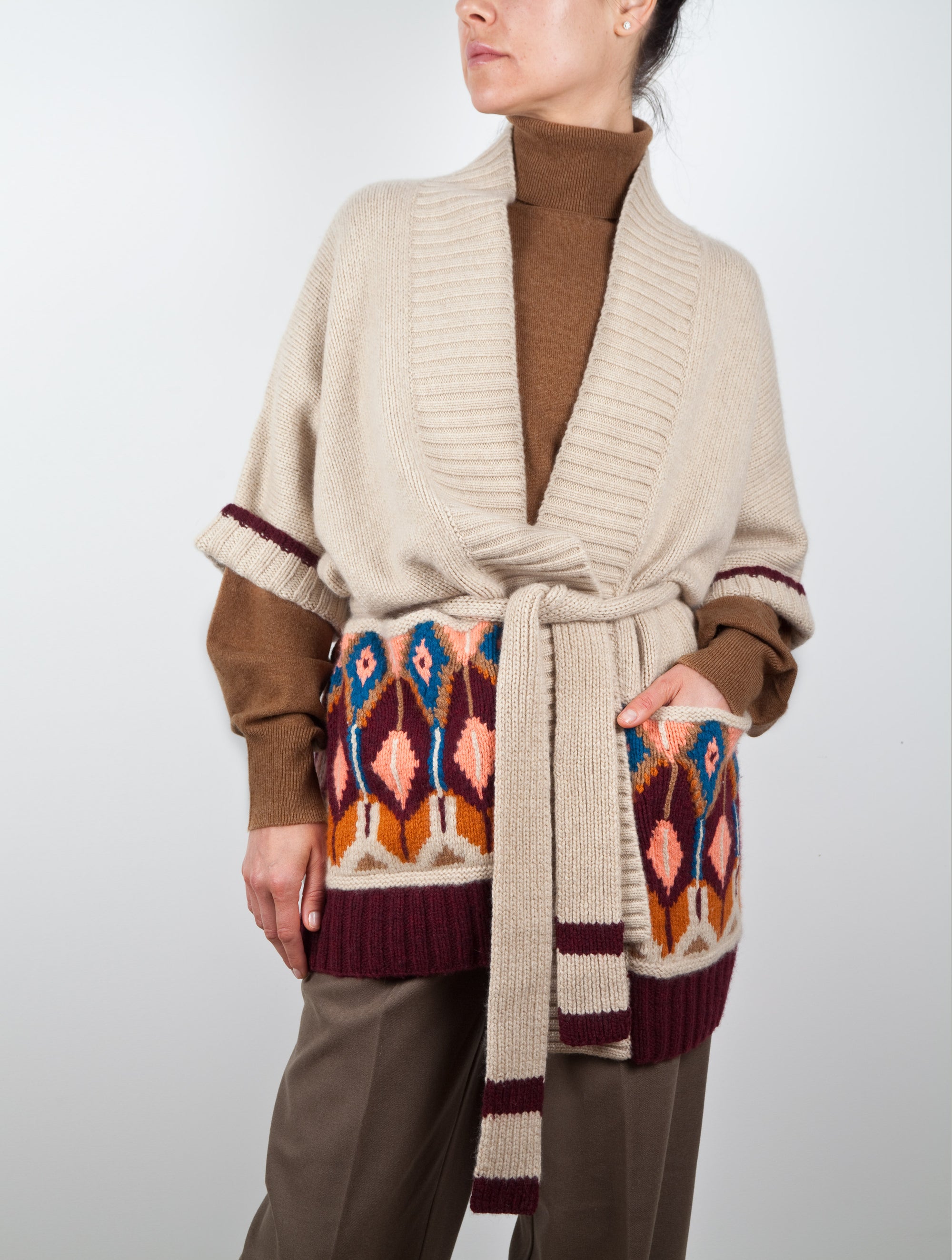 Heirloom Hand Knit Fairisle Cardigan