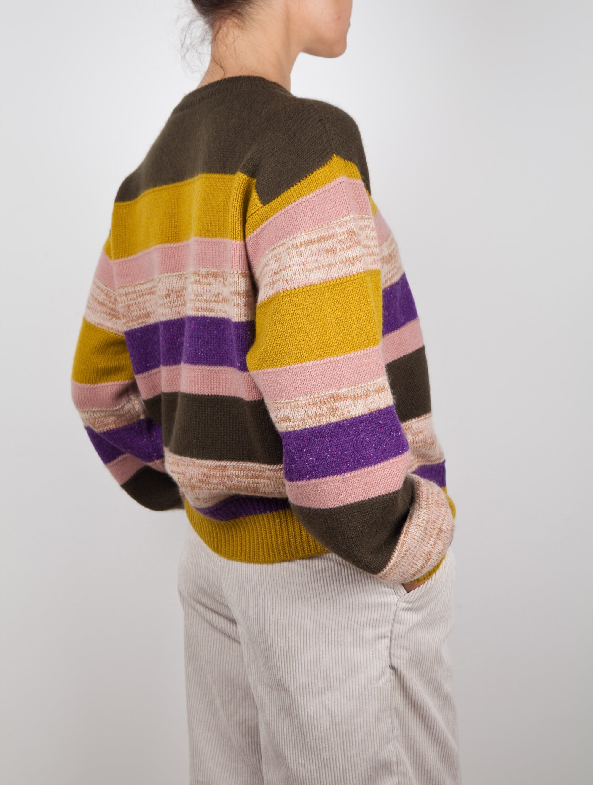 Multi Stripe Cashmere Sweater