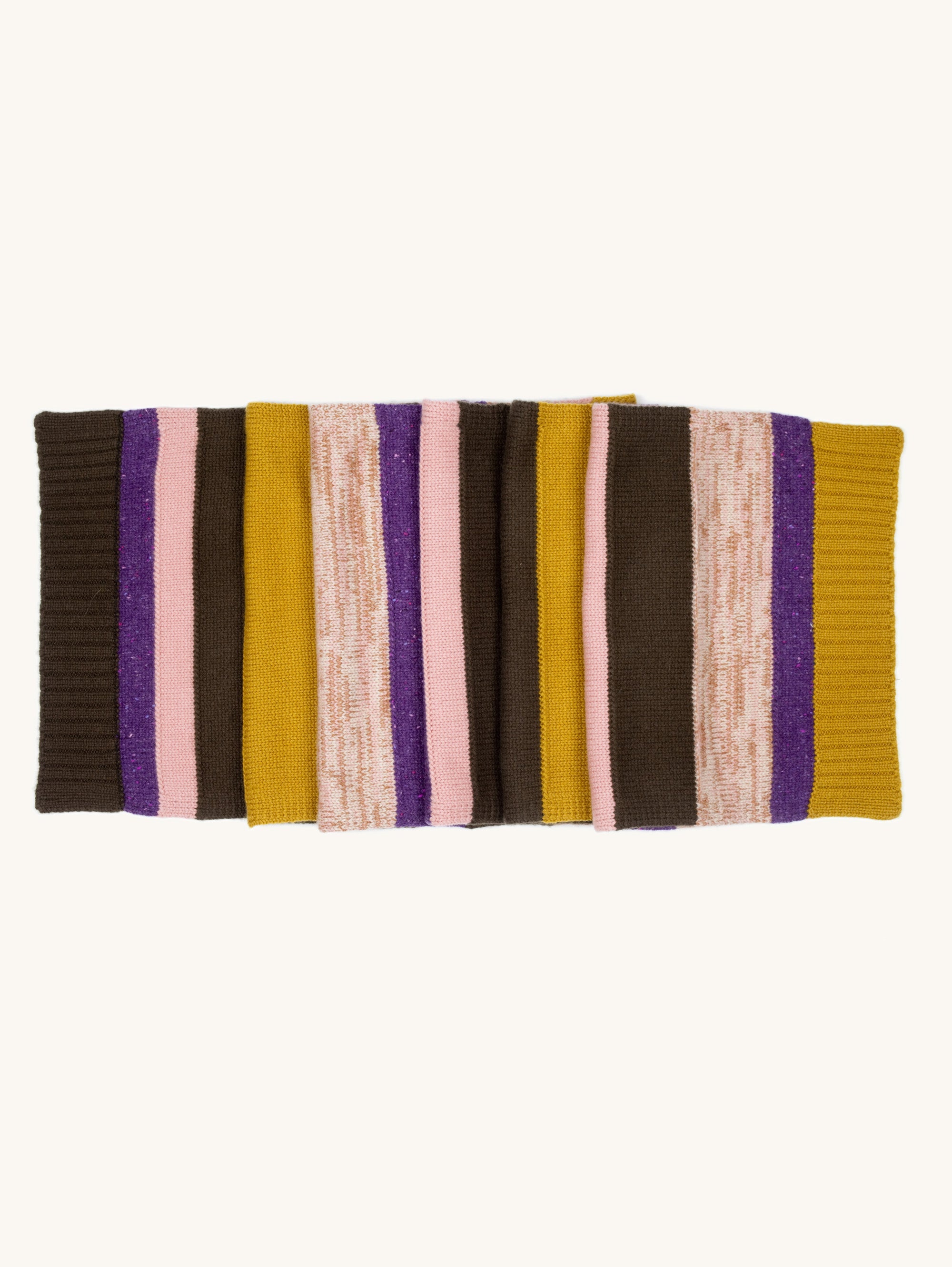 Stripe Pure Cashmere Scarf
