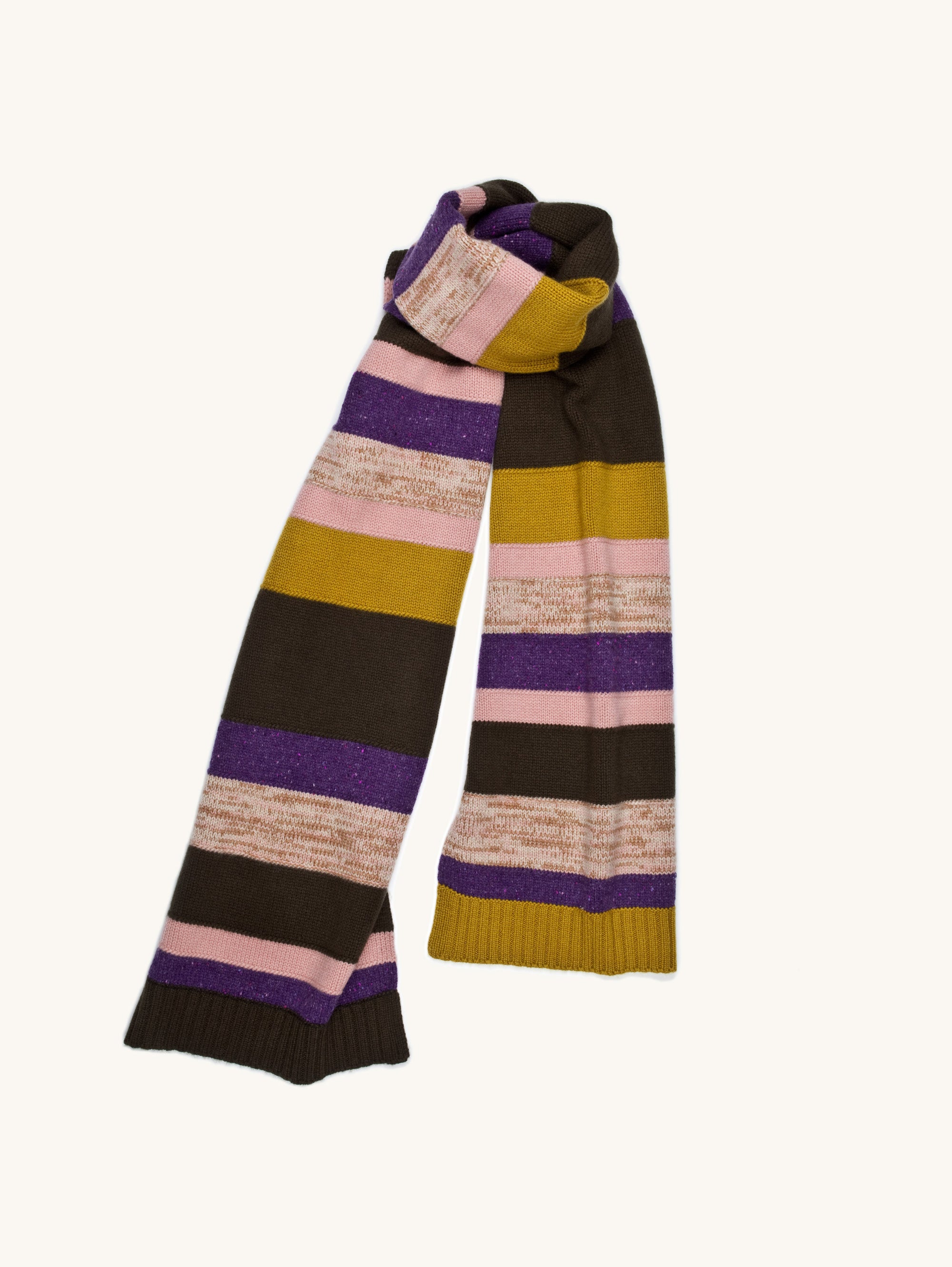 Stripe Pure Cashmere Scarf