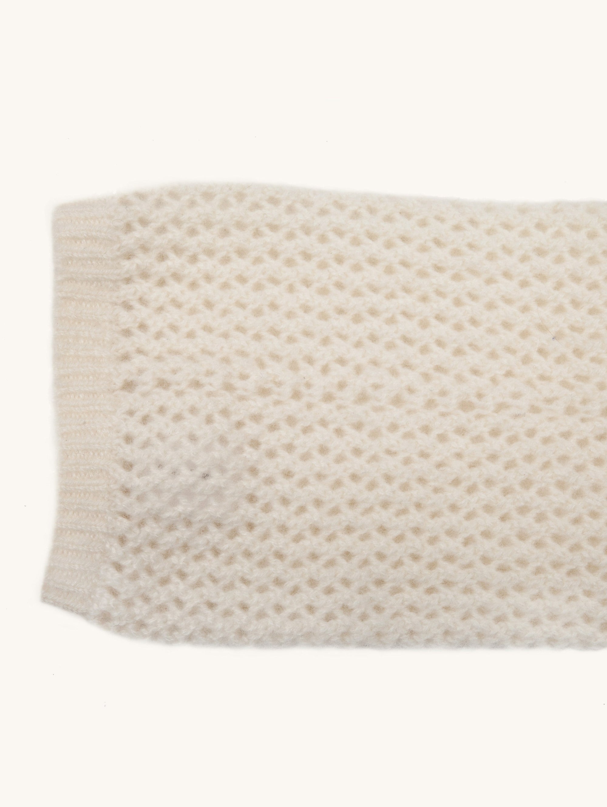 Pointelle Stitch Cashmere Sock