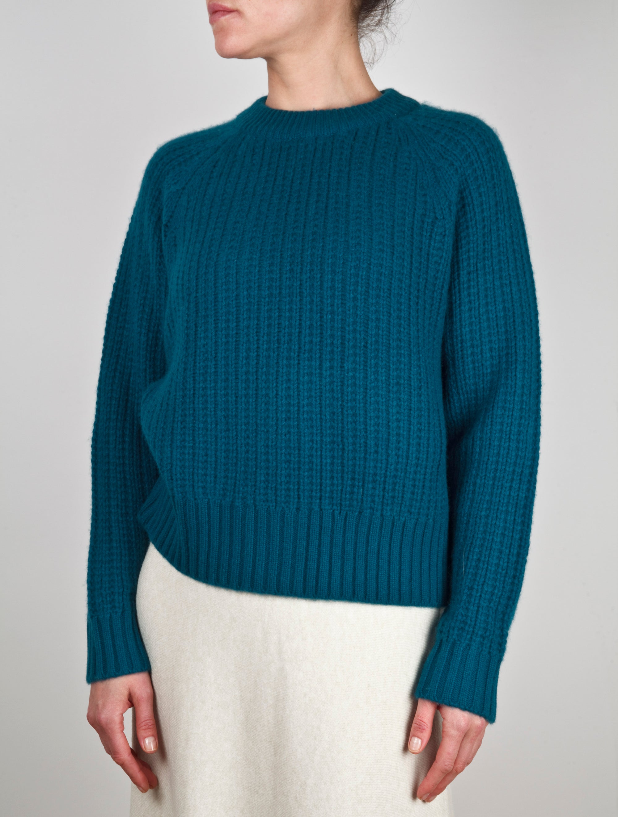 Lightweight Open Stitch Cashmere Sweater