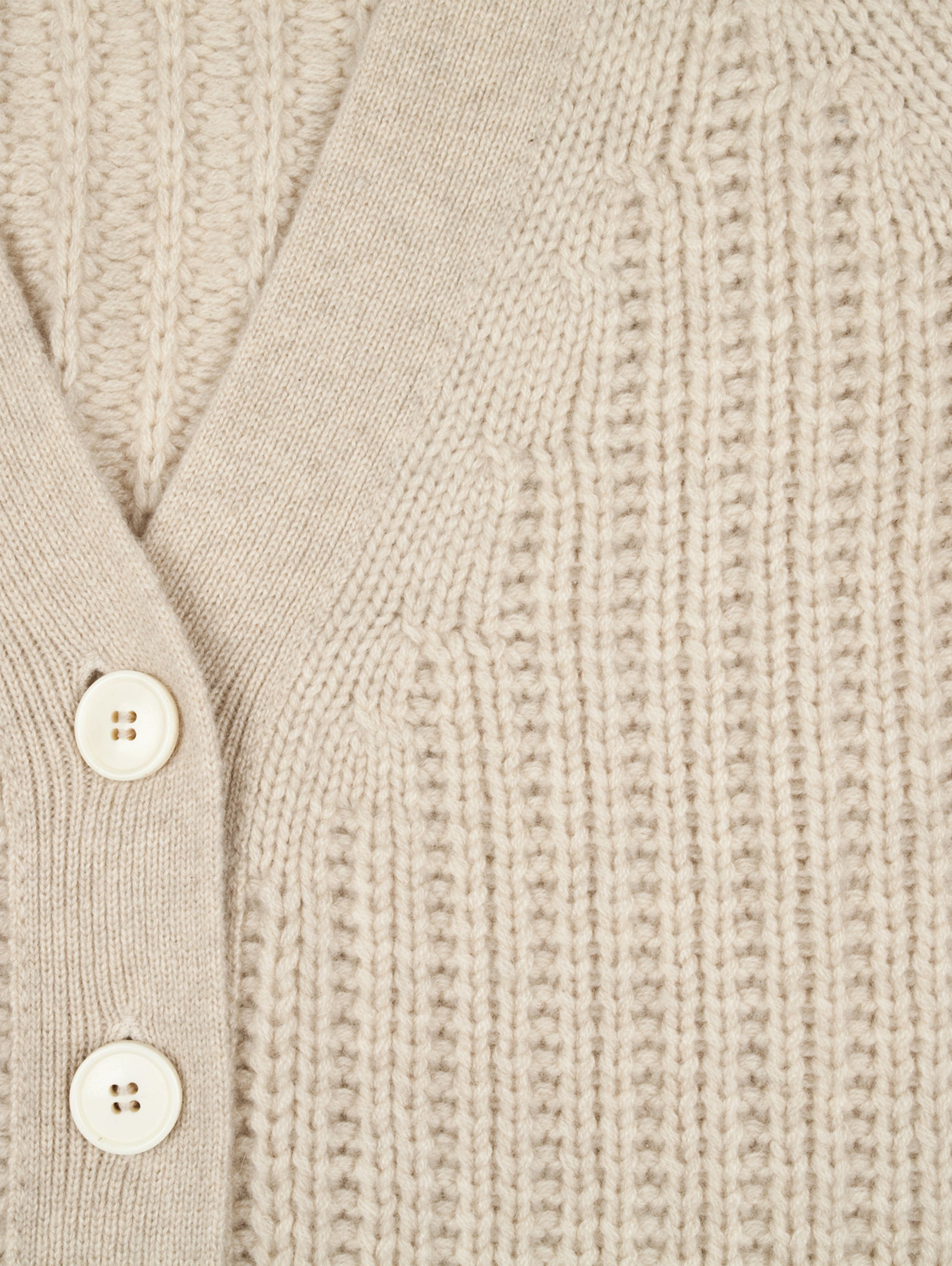 Oversize V Neck Cashmere Cardigan