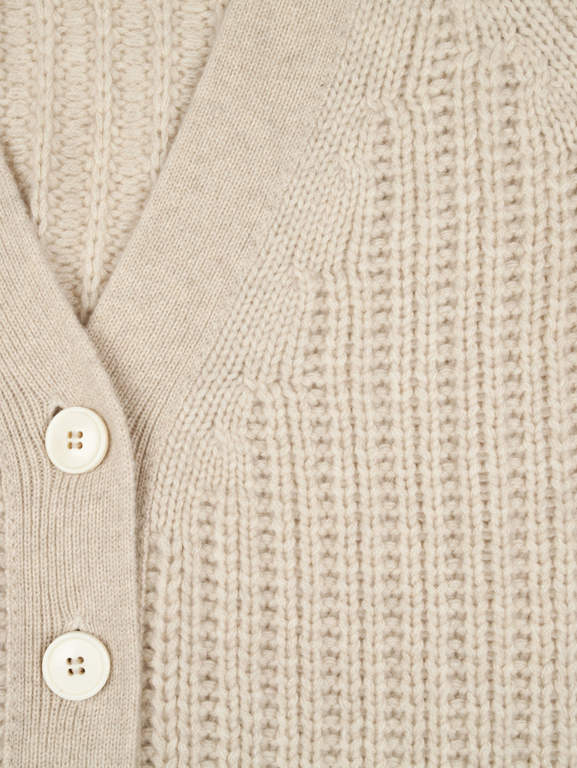 Oversize V Neck Cashmere Cardigan