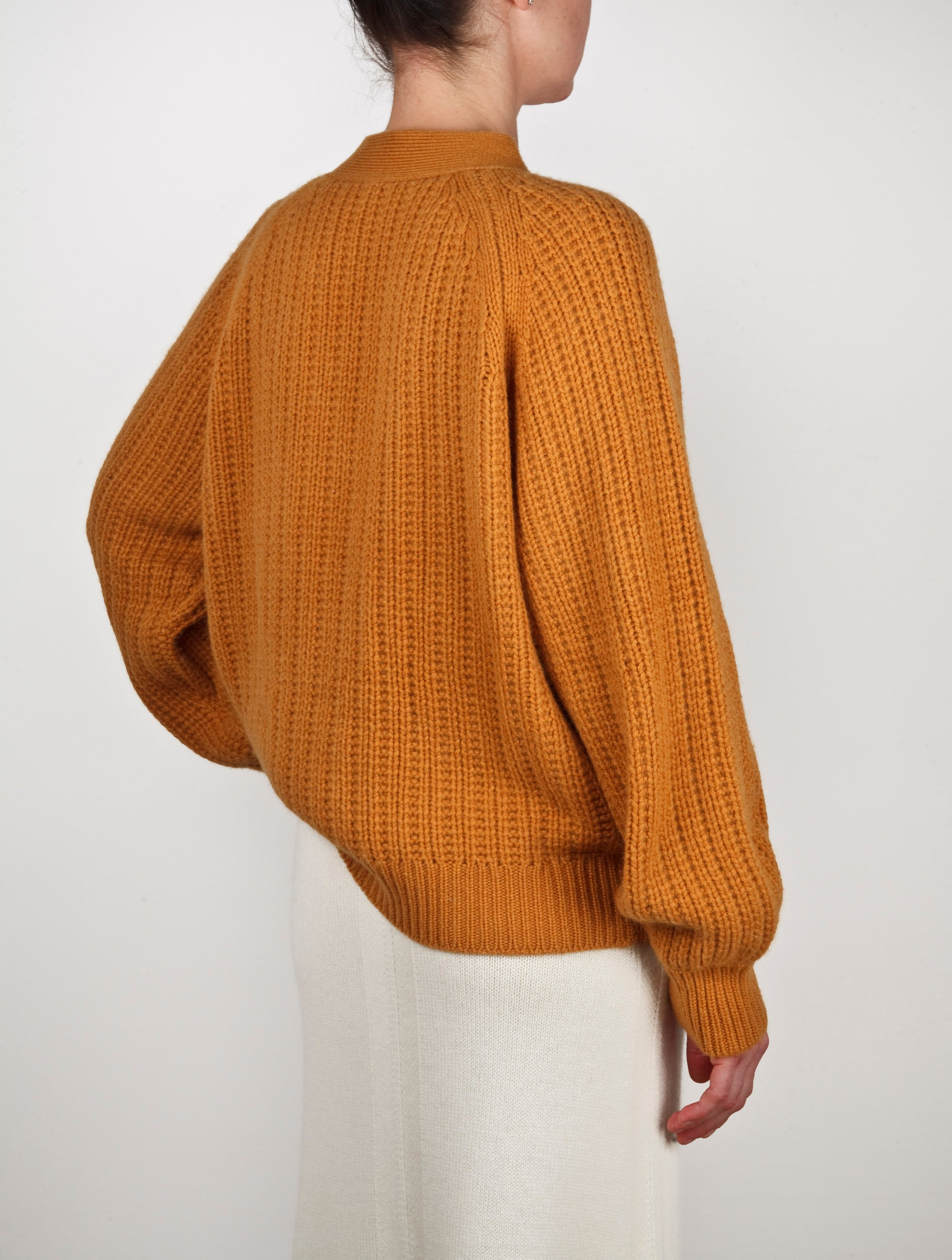 Oversize V Neck Cashmere Cardigan