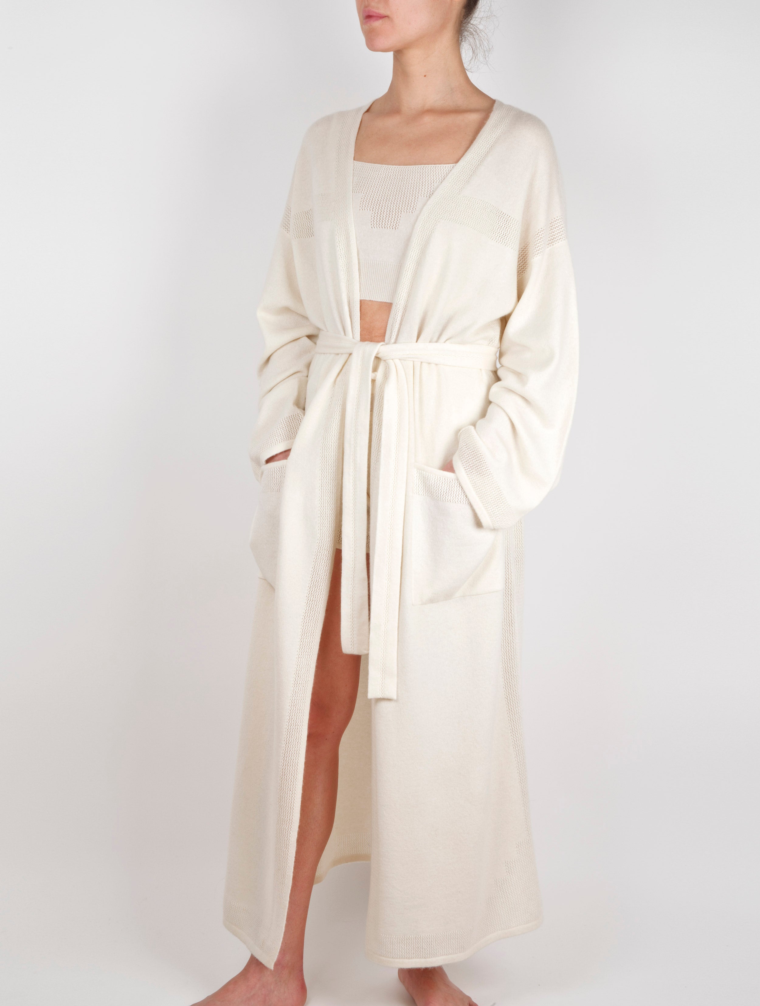 Luxury Loungewear Cashmere Kimono Robe