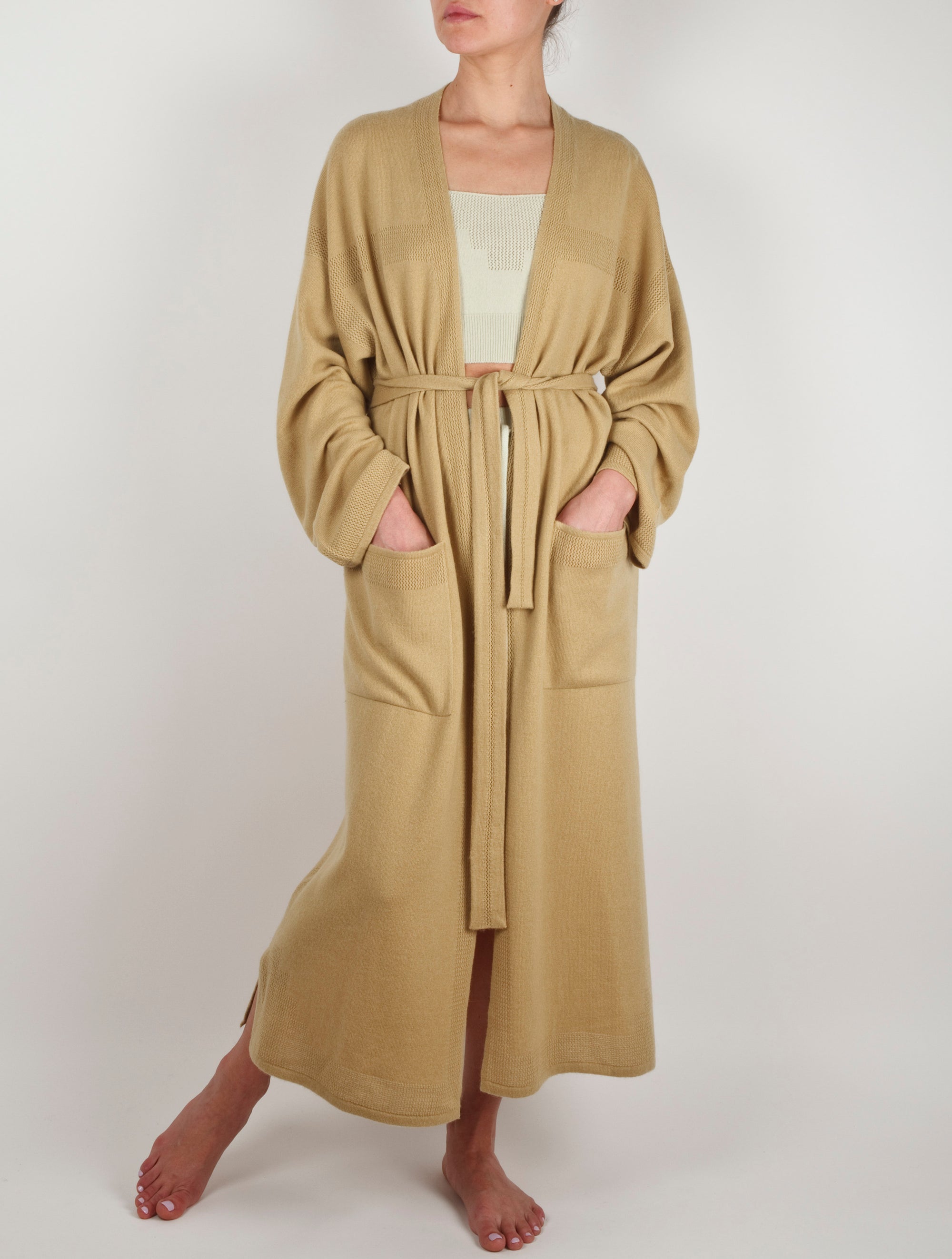 Luxury Cashmere Kimono Robe