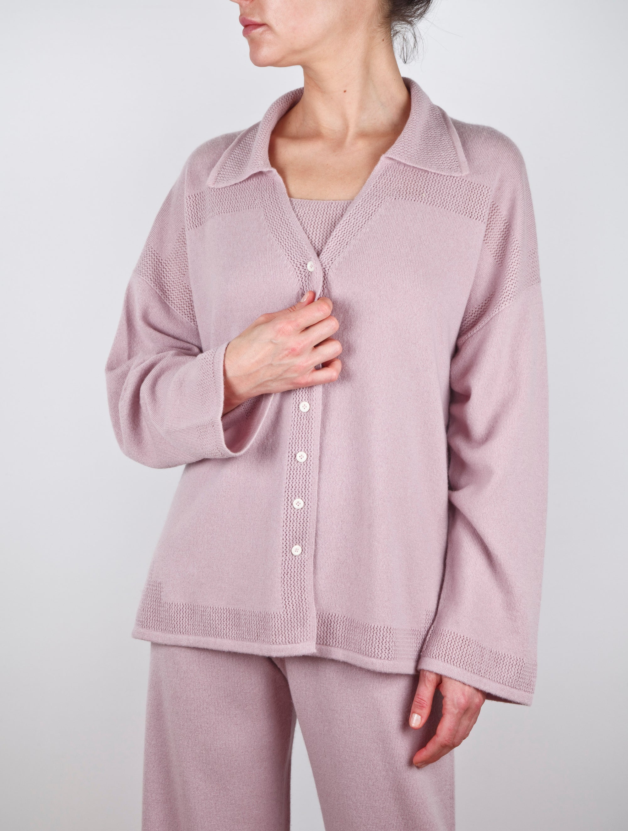 Long Sleeve Pyjama Cashmere Top