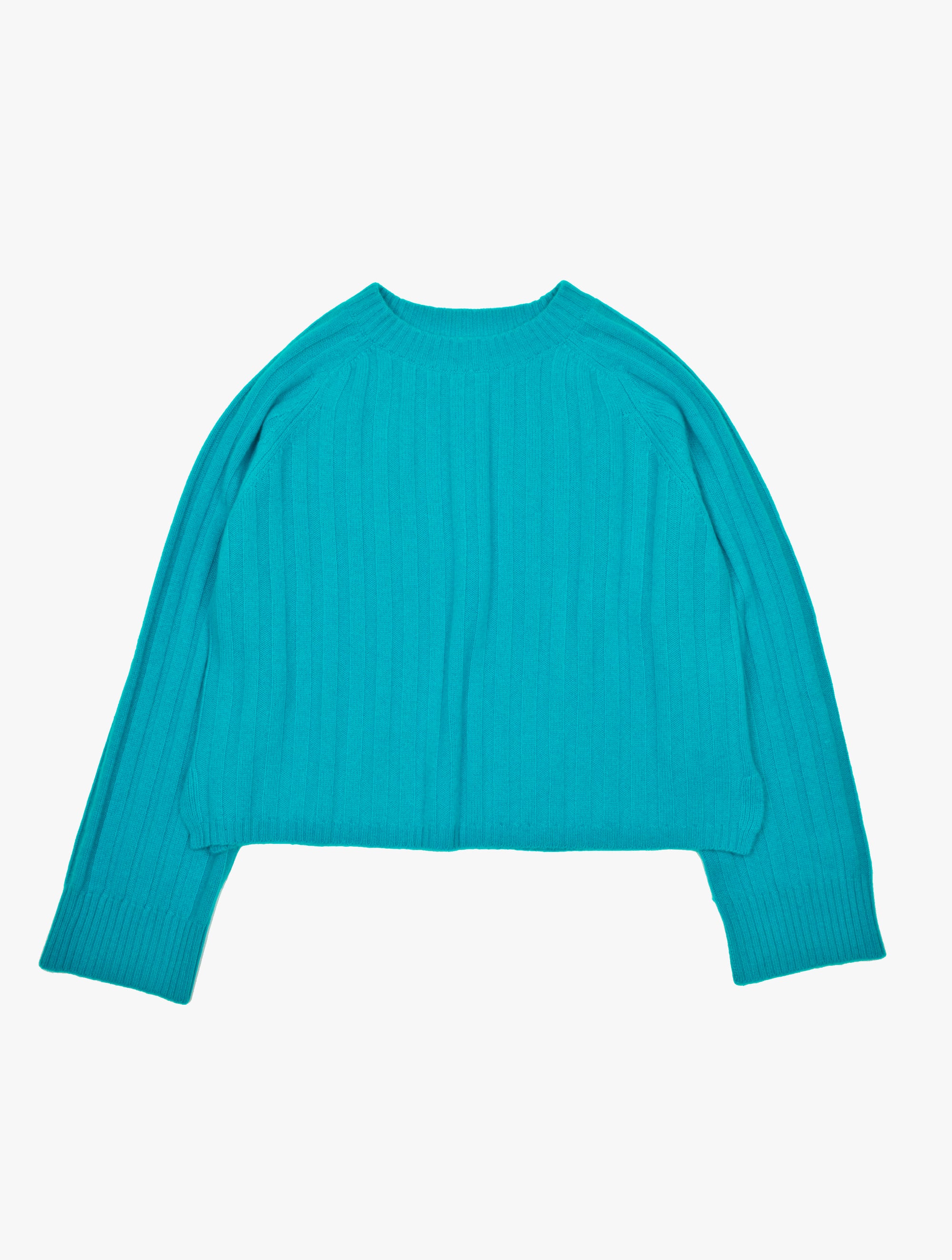 Wide Rib Cashmere Boxy Sweater