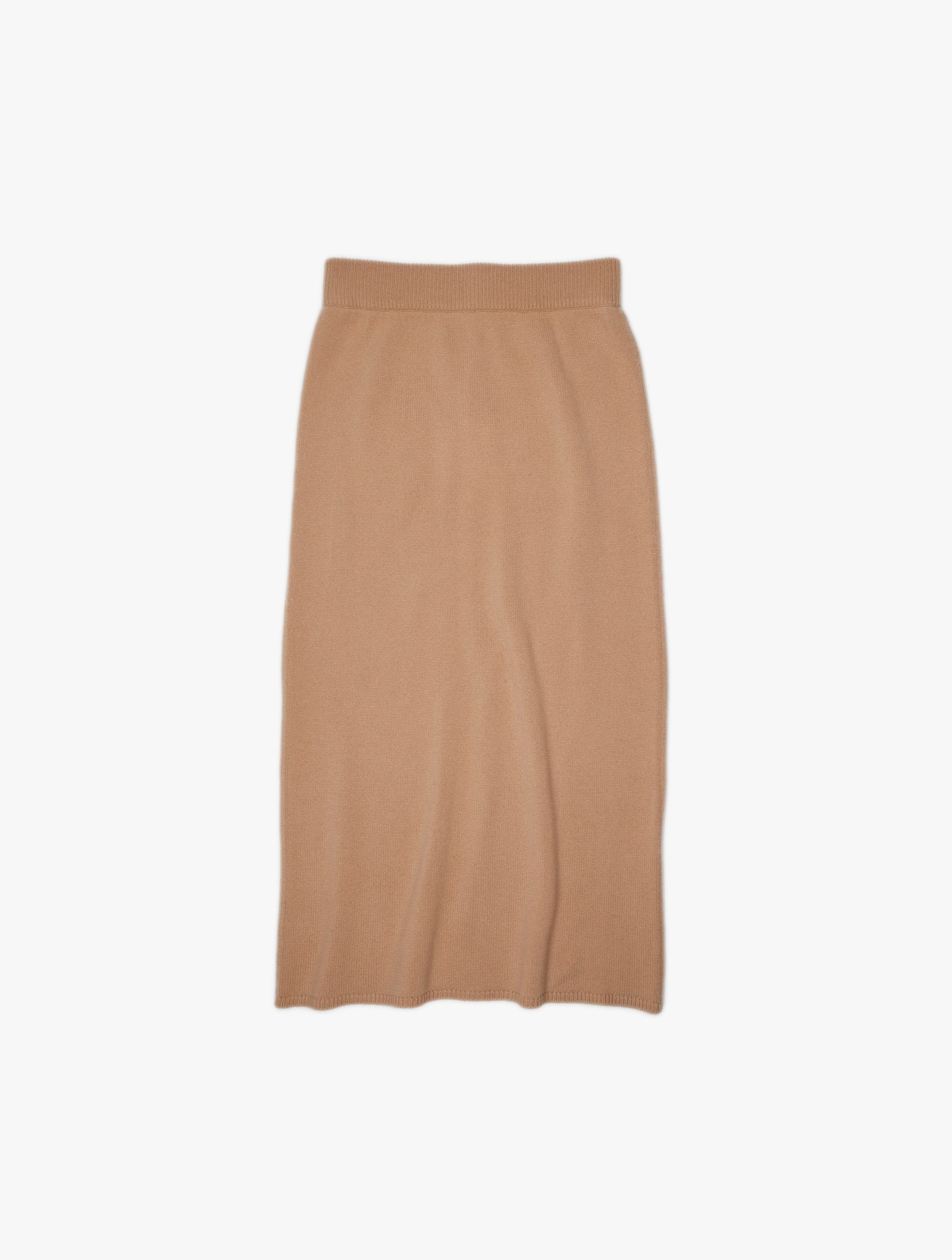 Plain Knit Cashmere Tube Skirt