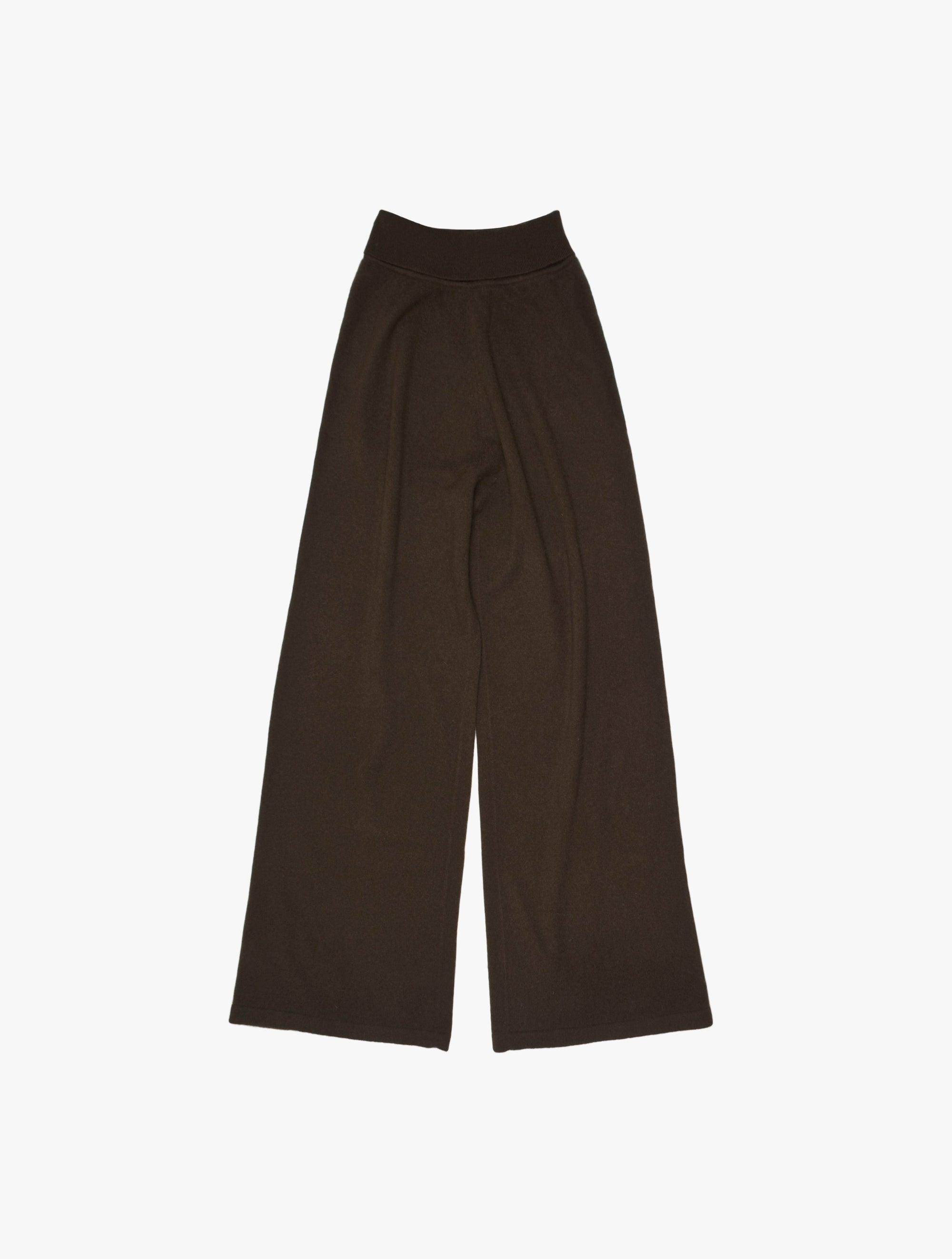 Wide Leg Cashmere Trouser