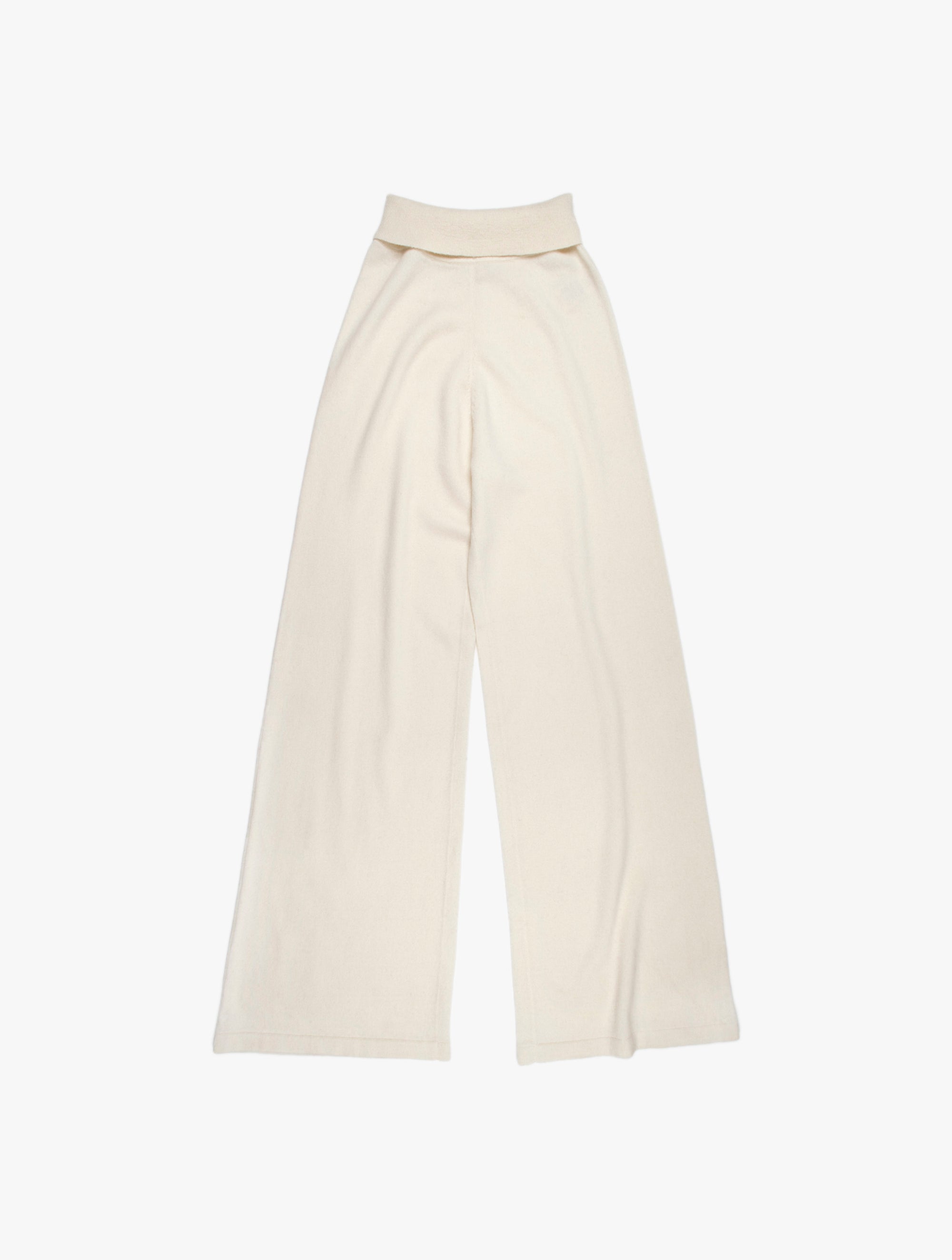Wide Leg Cashmere Trouser