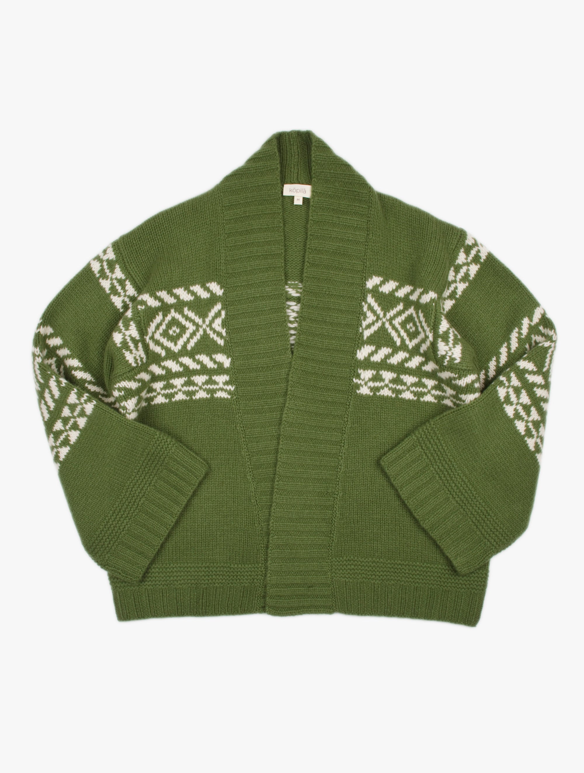 Fair Isle Cashmere Knit Cardigan