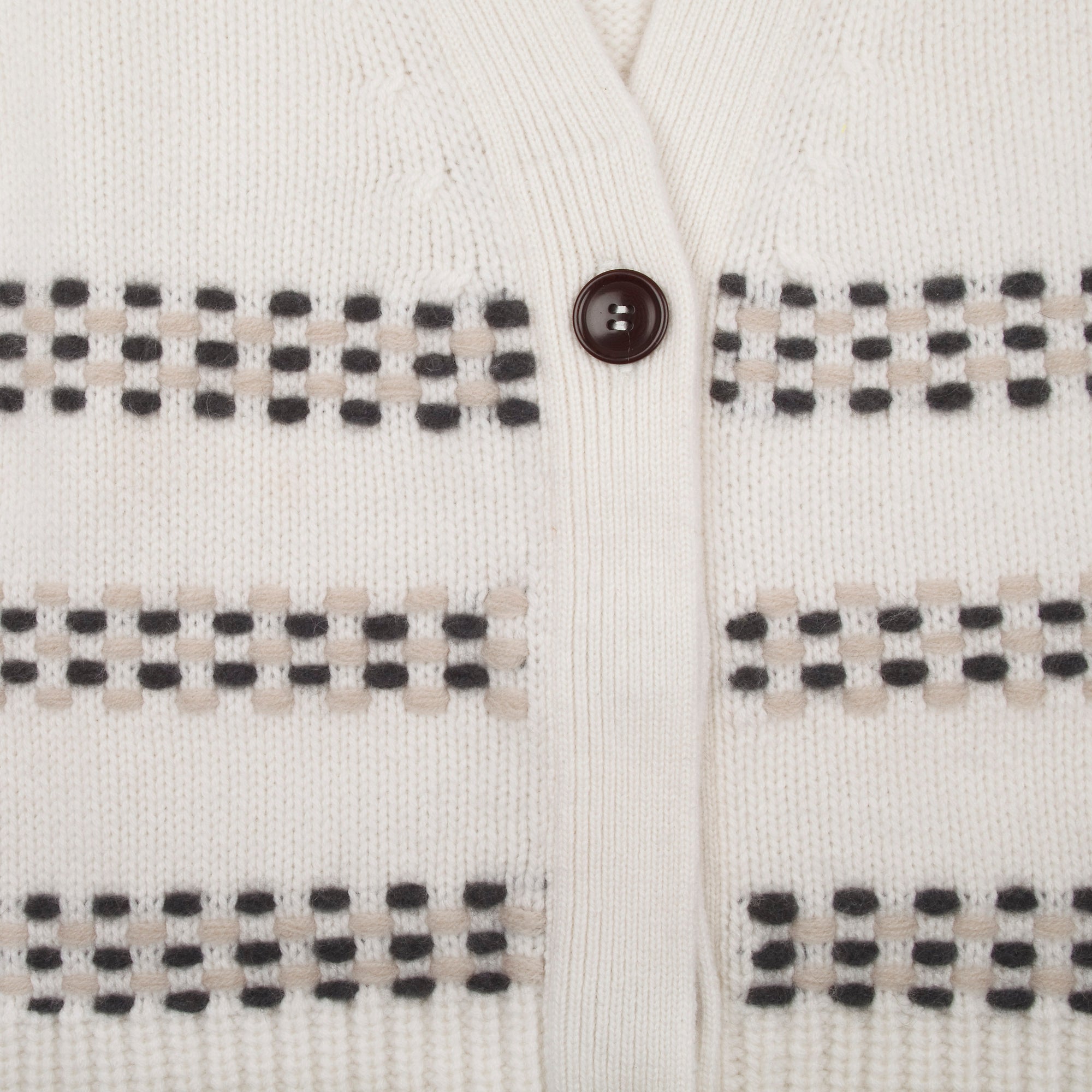 V Neck Hand Embroidered Cashmere Cardigan