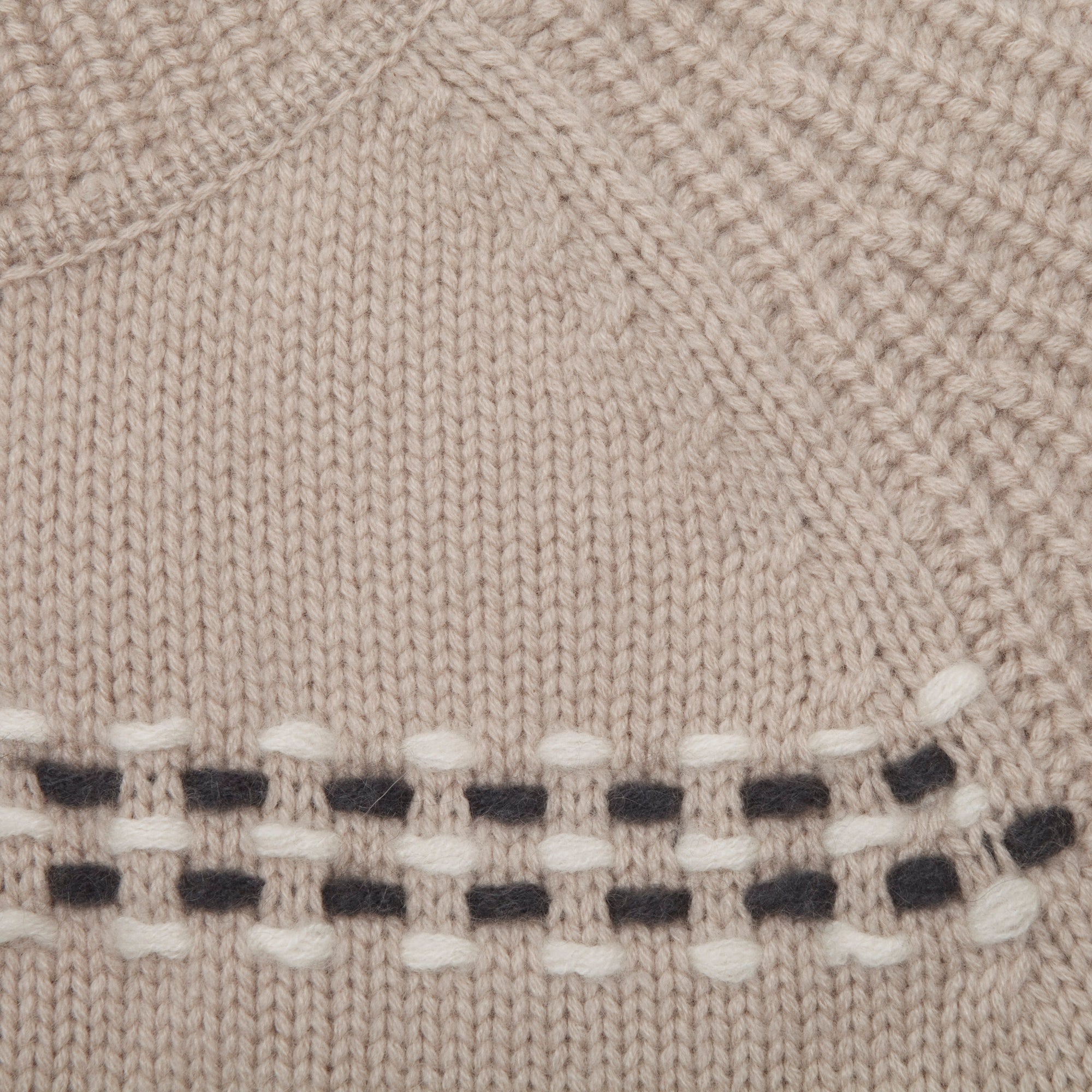 Half Sleeve Hand Embroidered Cashmere Sweater