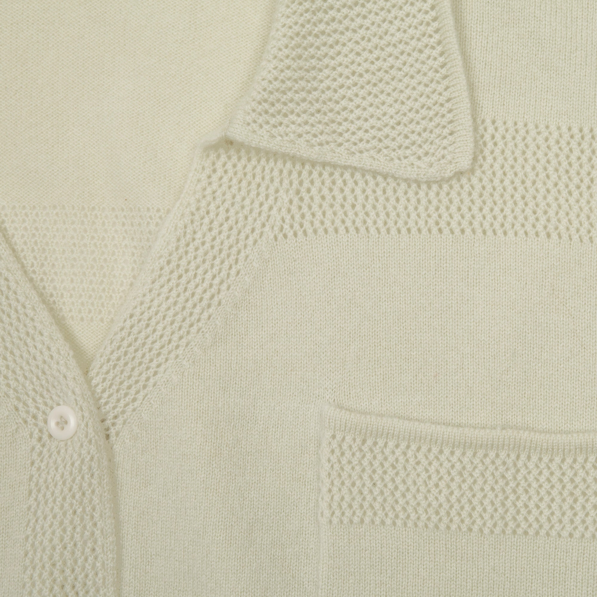 Lace Stitched Pyjama Cashmere Shirt
