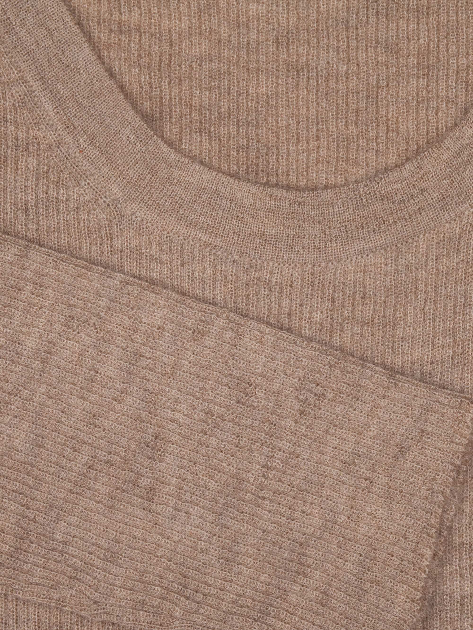 Fine Rib Knit Cashmere Sweater