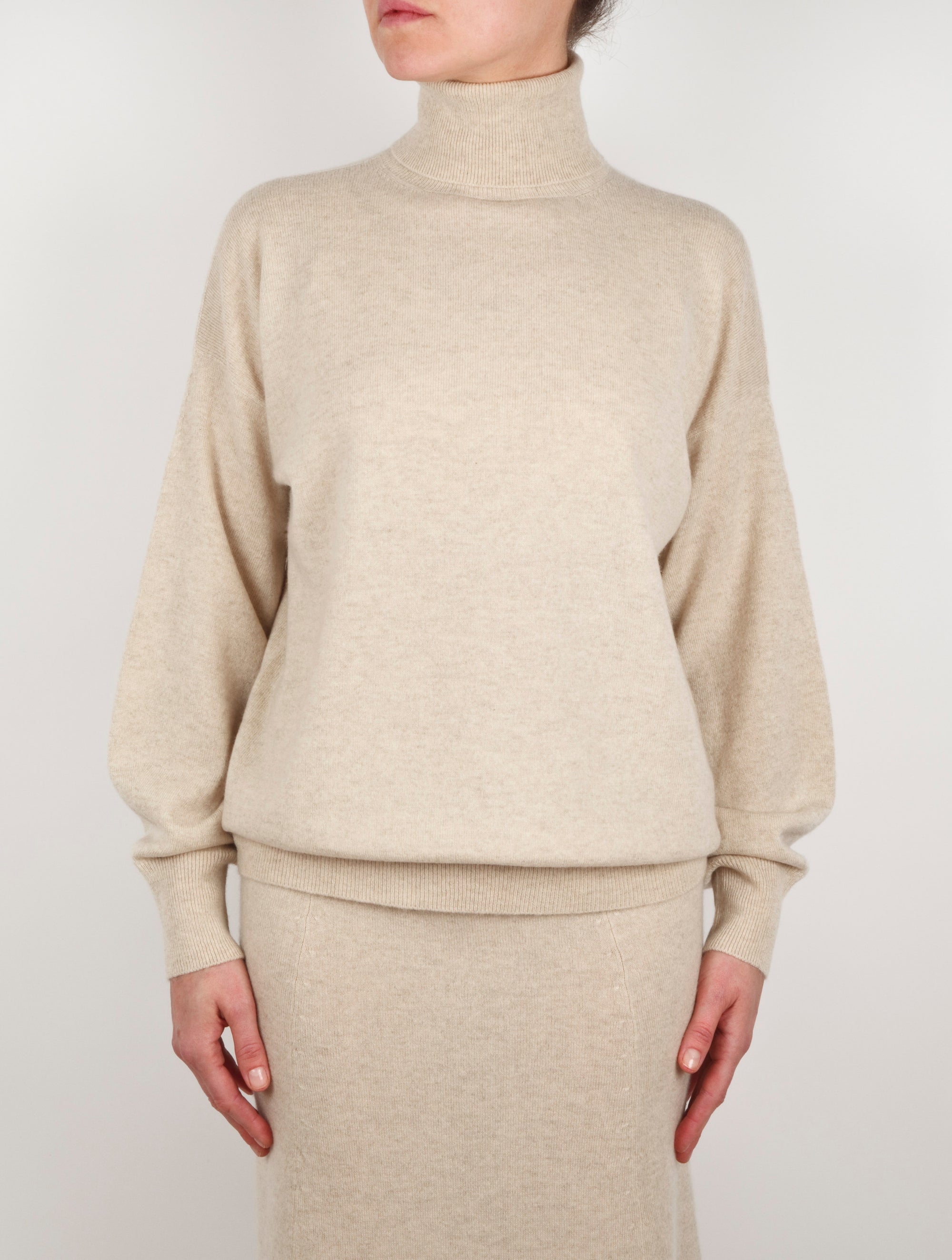 Luxury Polo Neck Cashmere Sweater