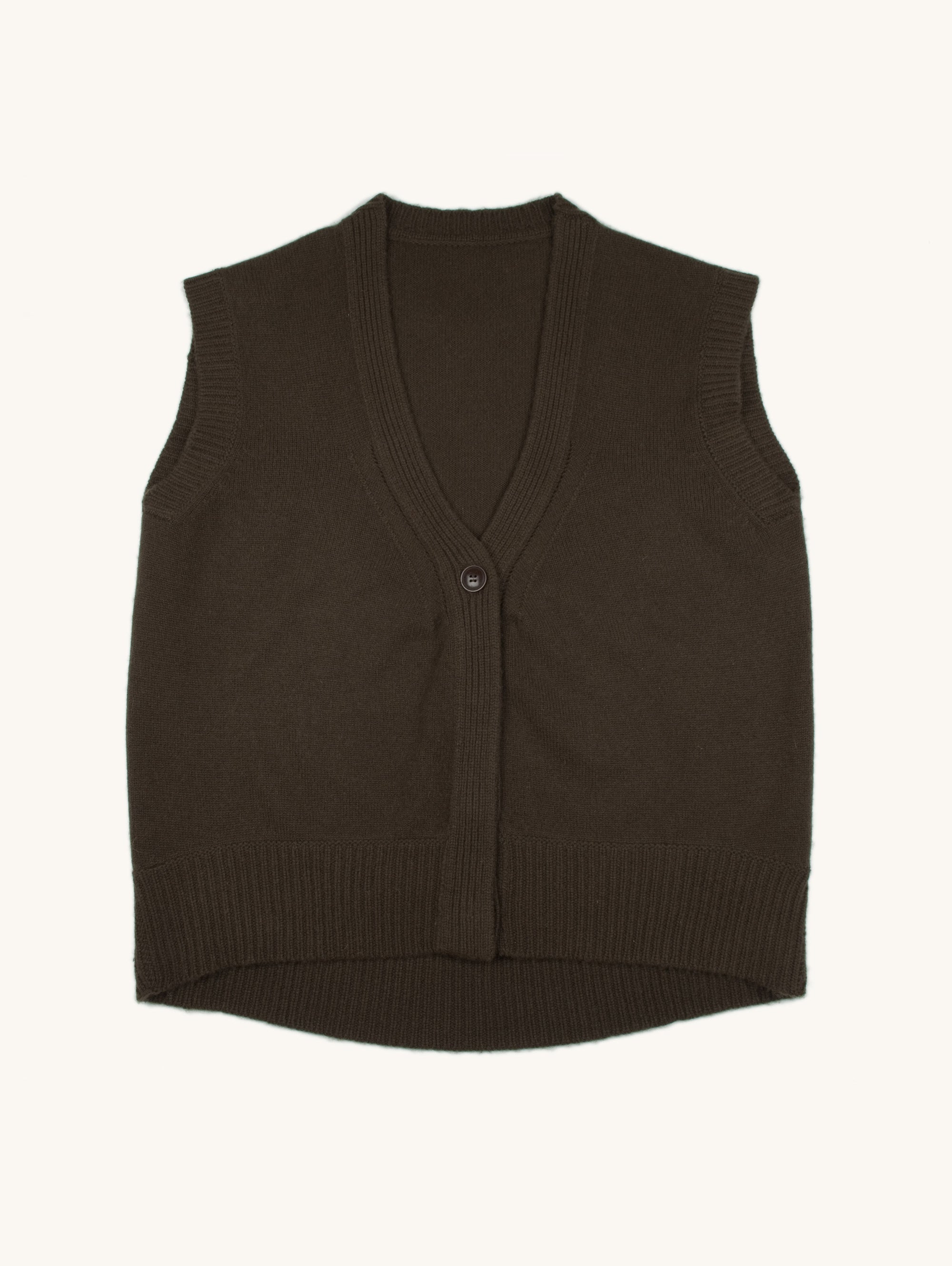 Long Line Cashmere Waistcoat