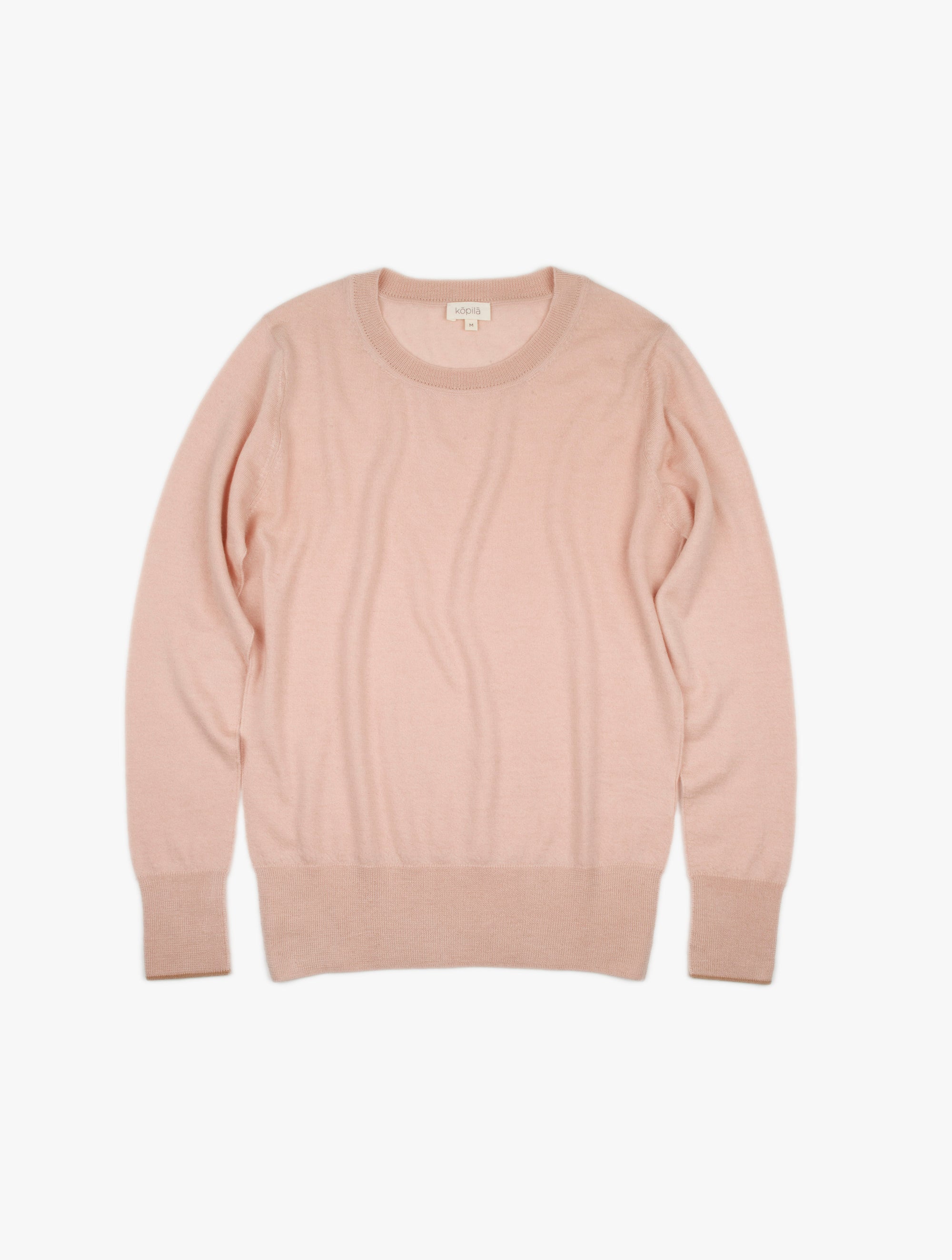 Fine Knit Crew Neck Cashmere Sweater