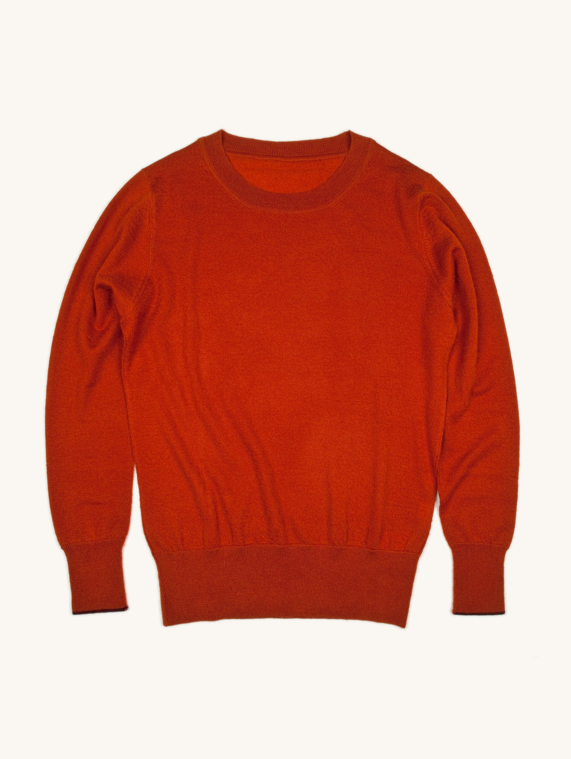 Fine Knit Crew Neck Cashmere Sweater