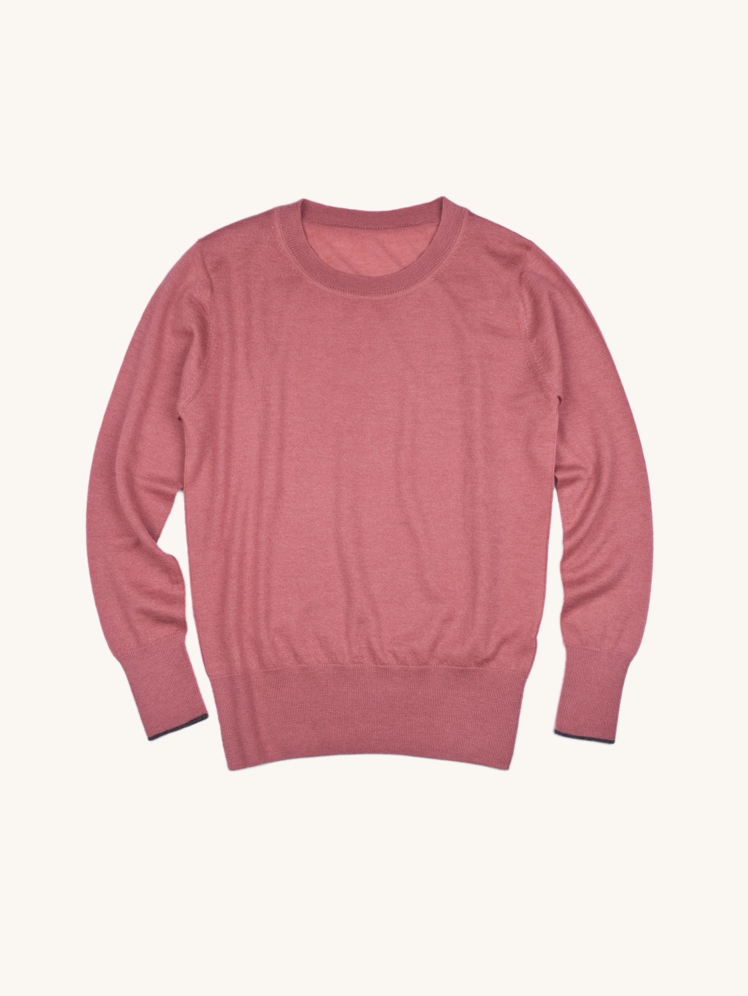 Fine Knit Crew Neck Cashmere Sweater