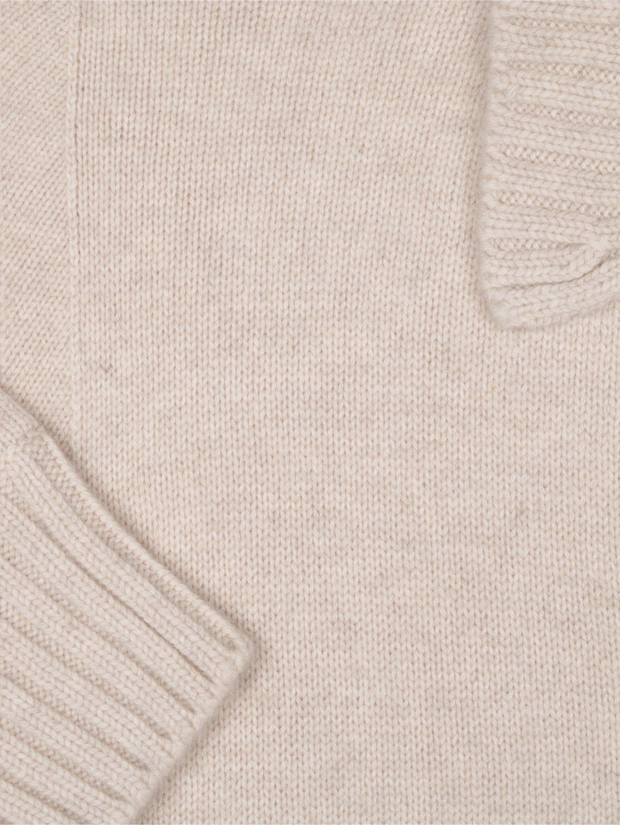 Cropped Chunky Cashmere Cardigan
