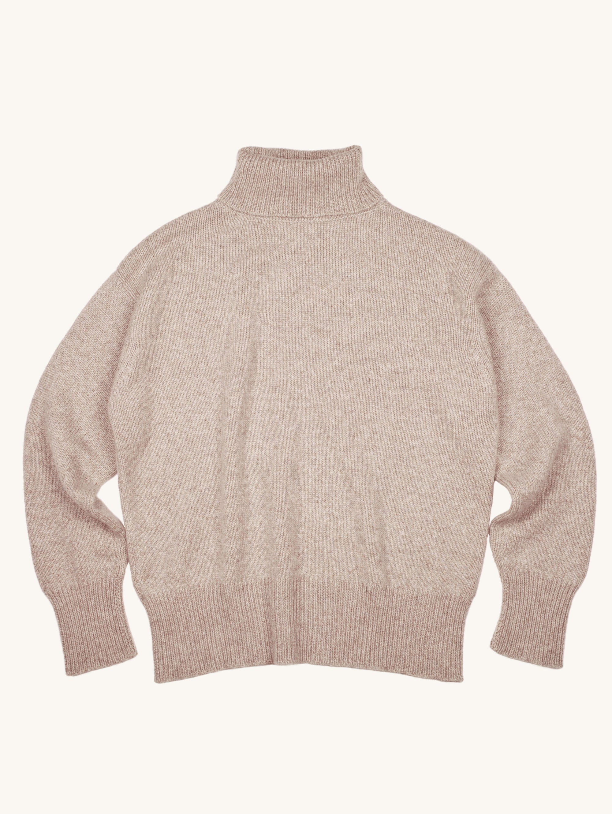 Marl boyfriend Polo Neck Sweater
