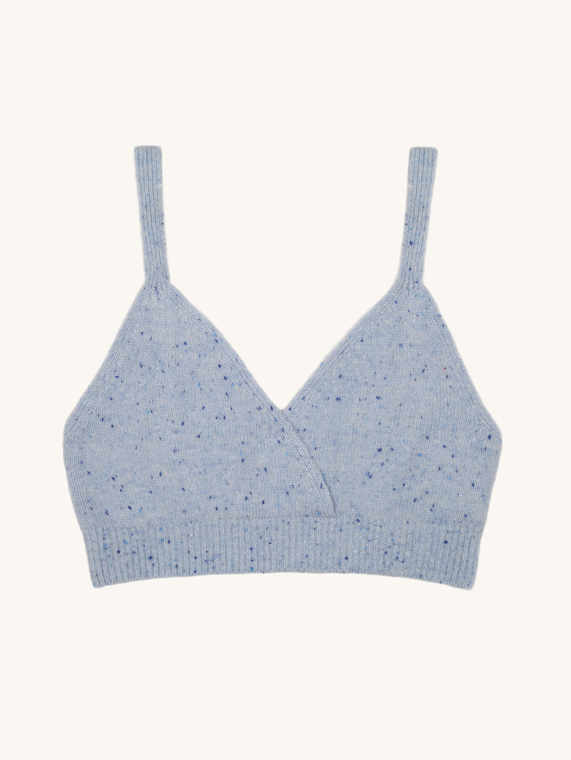 Cross Front Cashmere Bralet