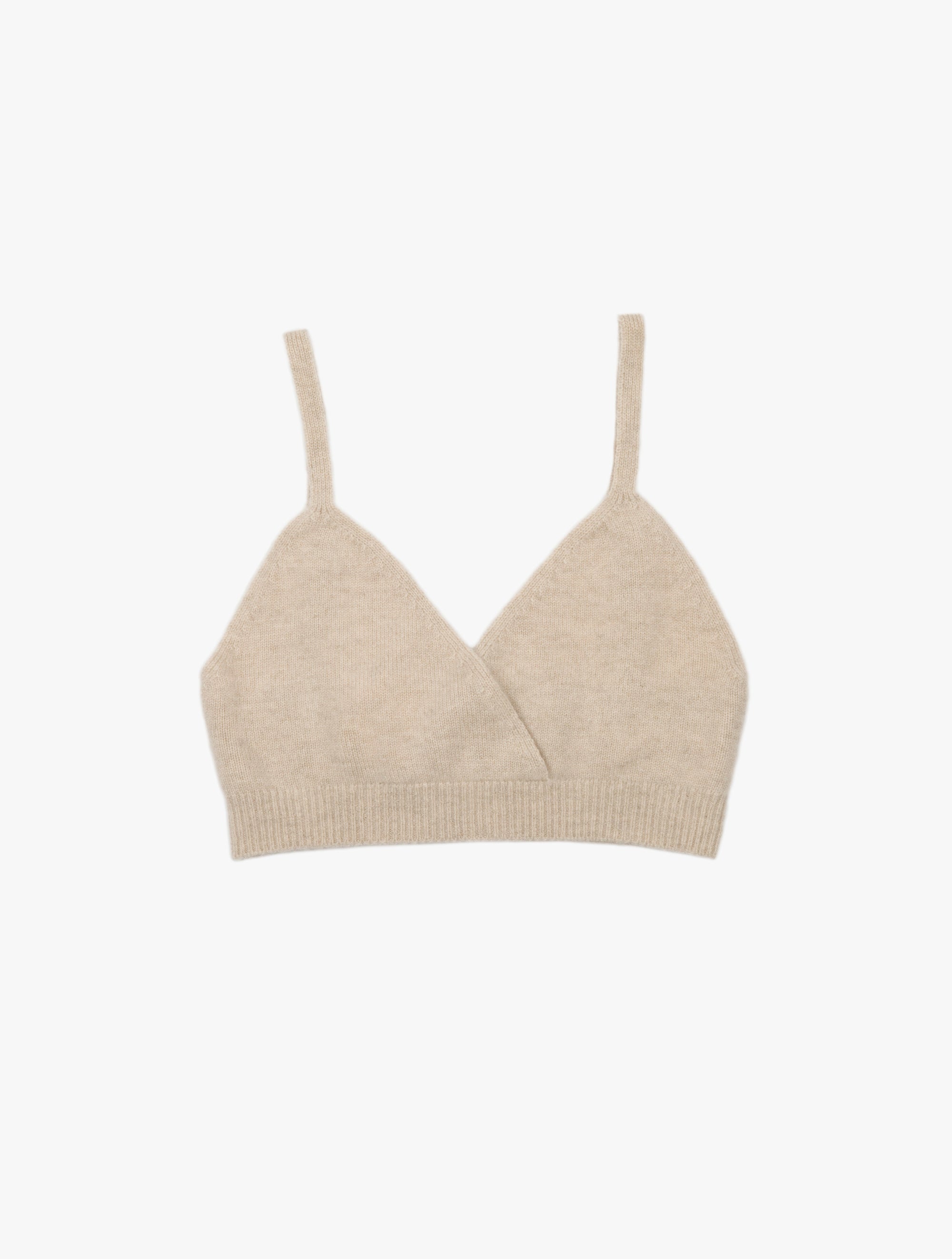 Cross Front Cashmere Bralet