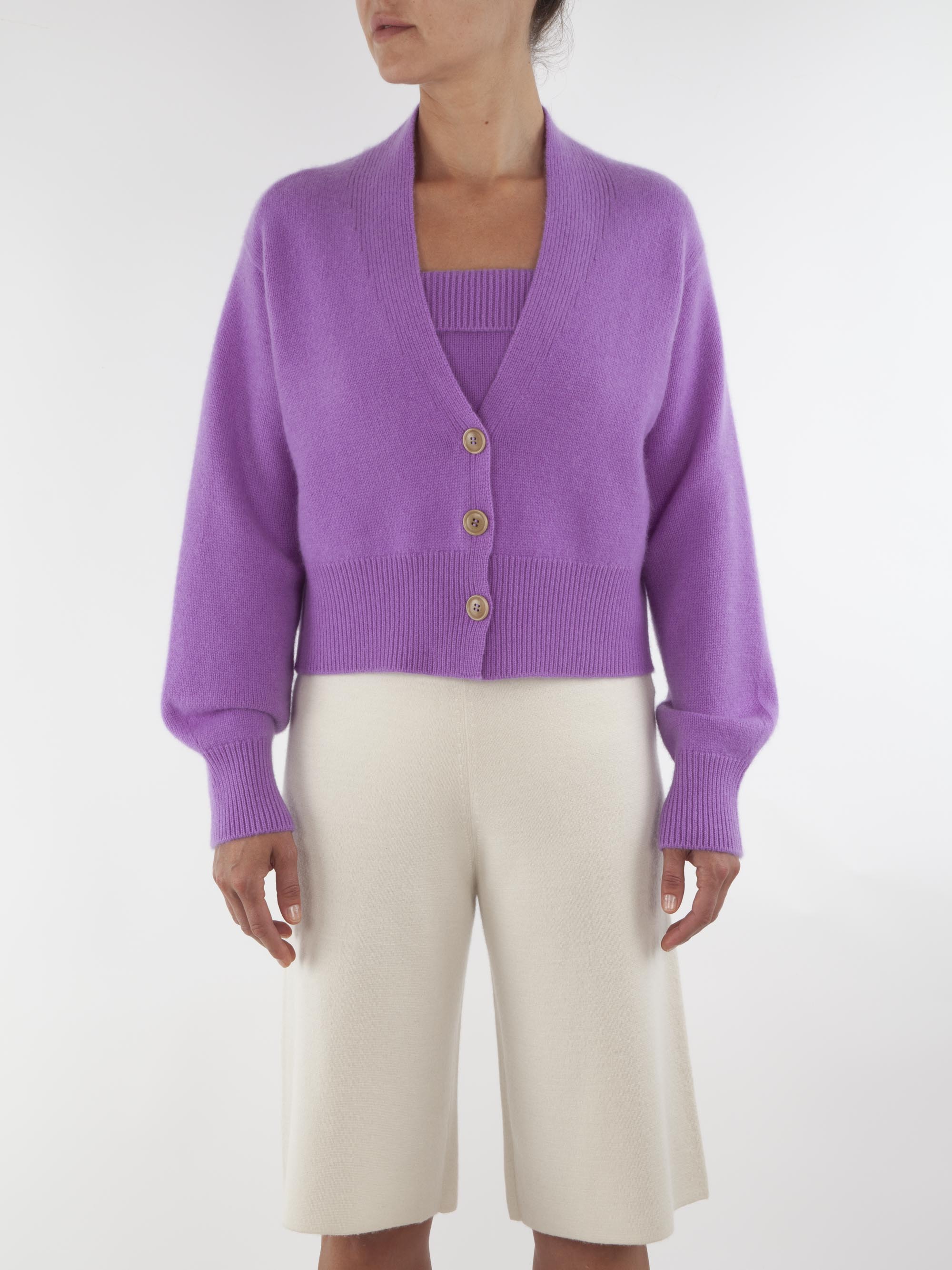 V Neck Cashmere Cardigan